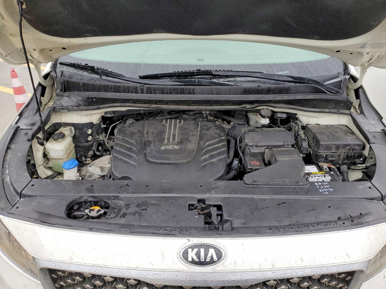 2015 Kia Sedona Sxl White vin: KNDME5C15F6033473