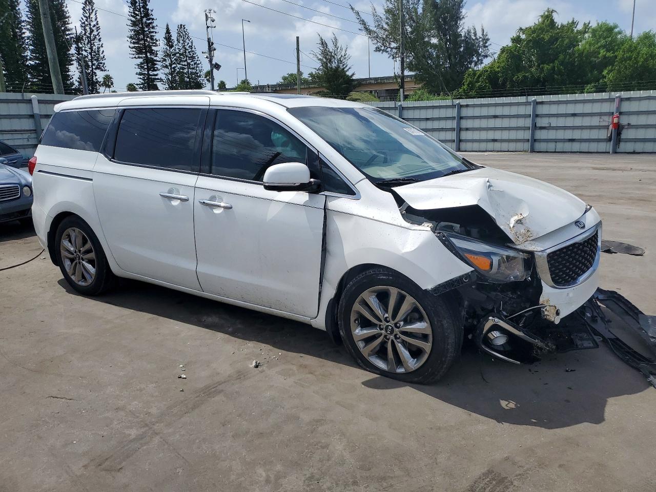 2015 Kia Sedona Sxl Белый vin: KNDME5C15F6038298