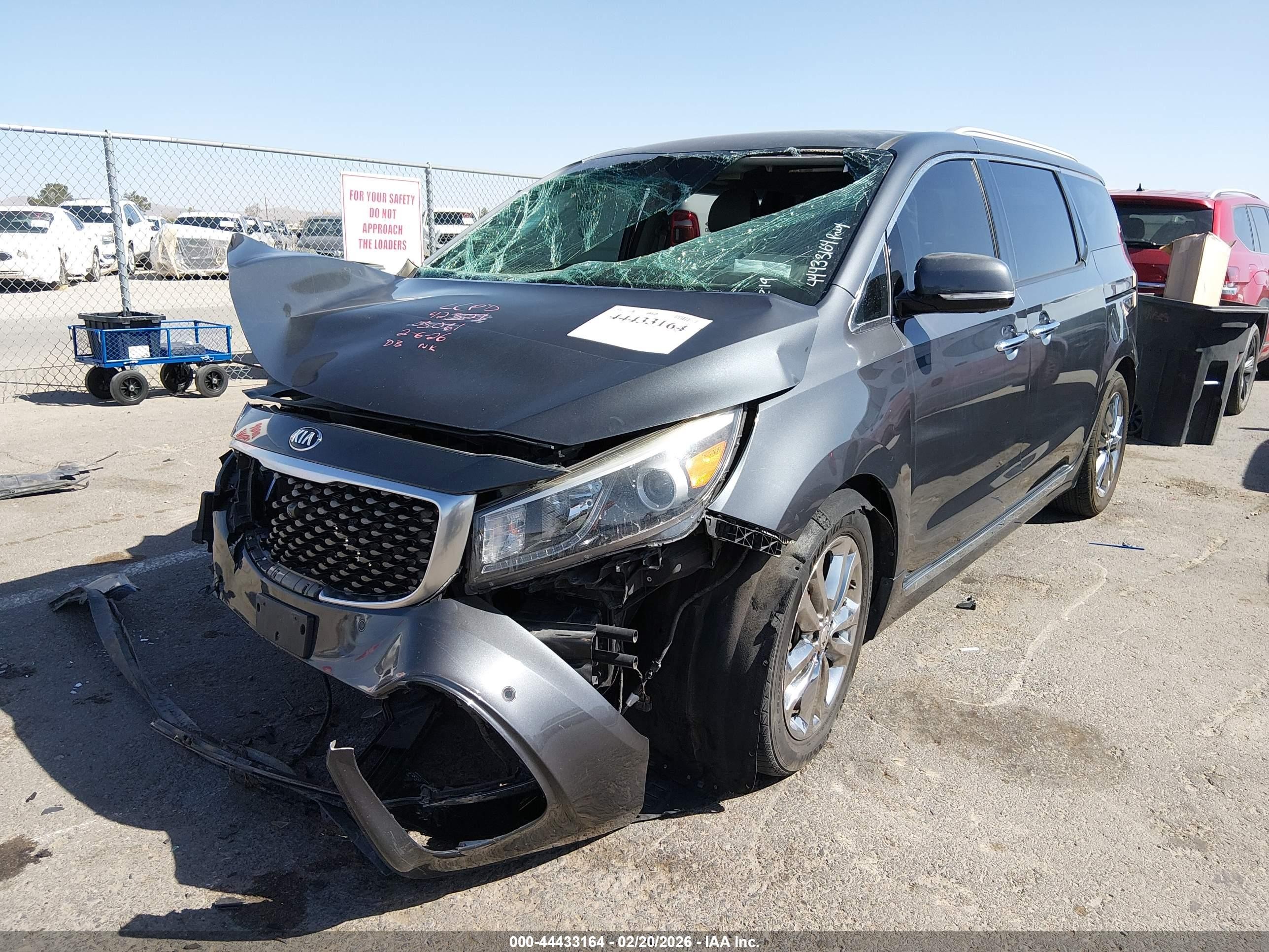 2017 Kia Sedona Sx Luxury Gray vin: KNDME5C15H6273061
