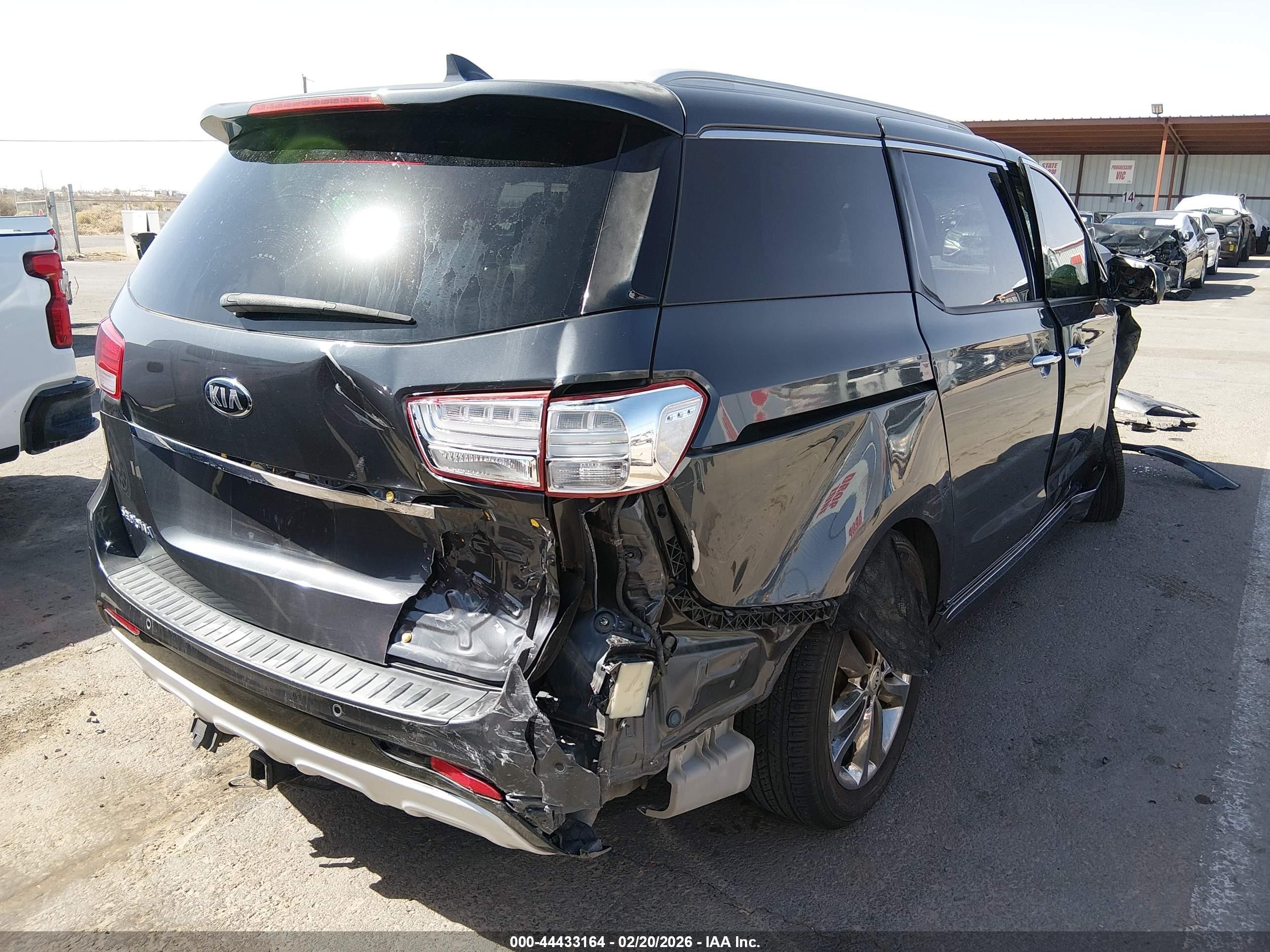 2017 Kia Sedona Sx Luxury Gray vin: KNDME5C15H6273061
