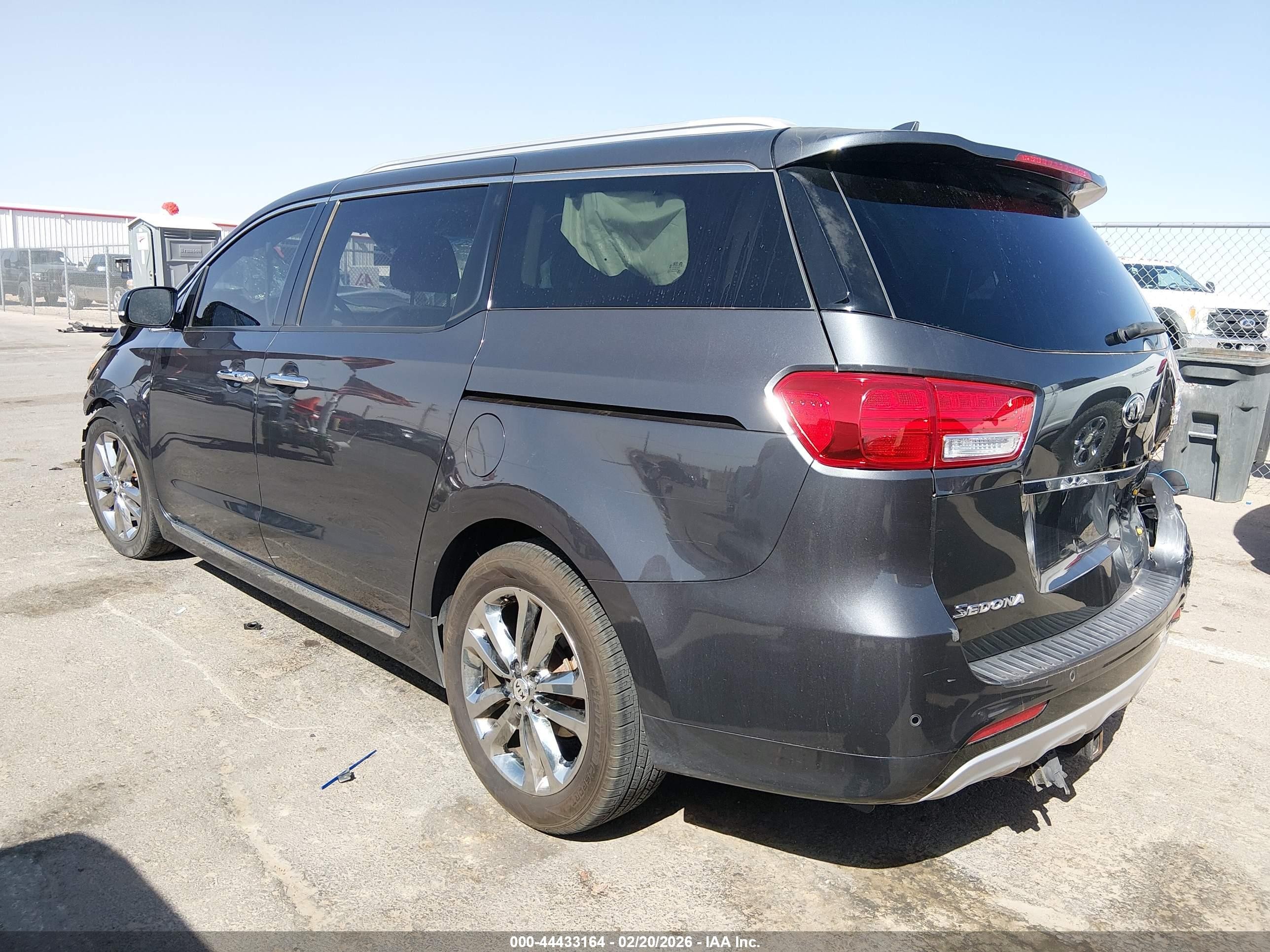 2017 Kia Sedona Sx Luxury Gray vin: KNDME5C15H6273061