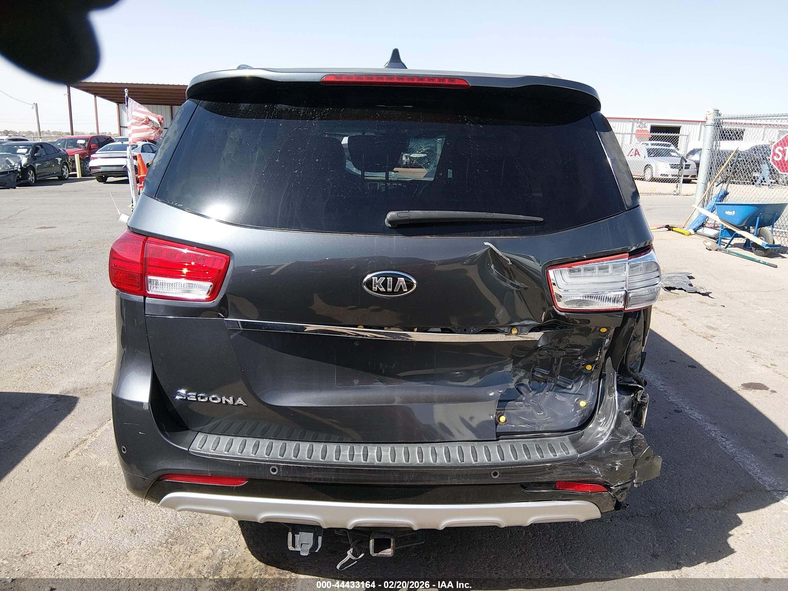 2017 Kia Sedona Sx Luxury Gray vin: KNDME5C15H6273061