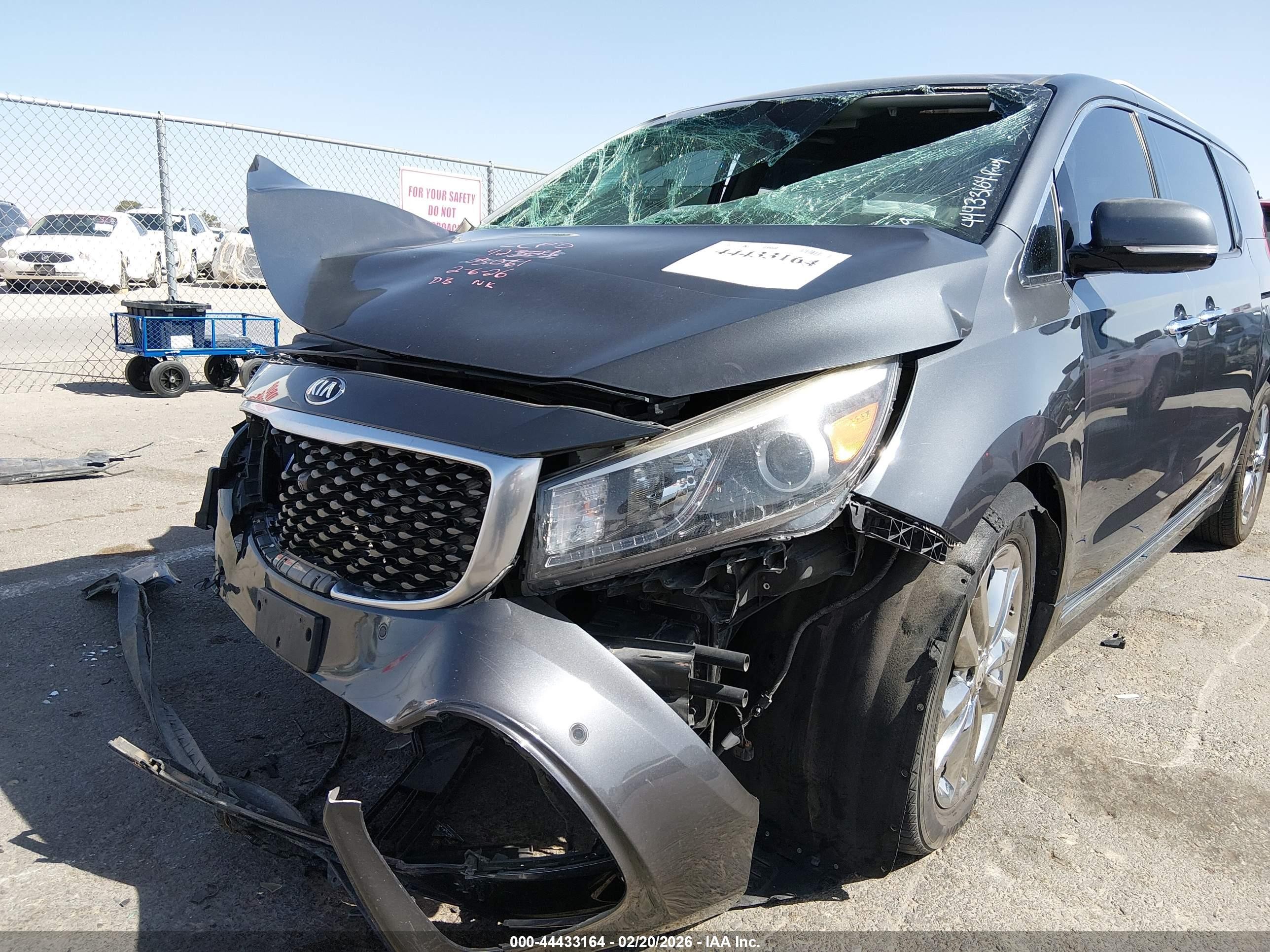 2017 Kia Sedona Sx Luxury Gray vin: KNDME5C15H6273061