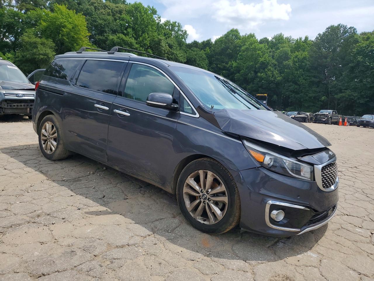 2015 Kia Sedona Sxl Charcoal vin: KNDME5C16F6029920