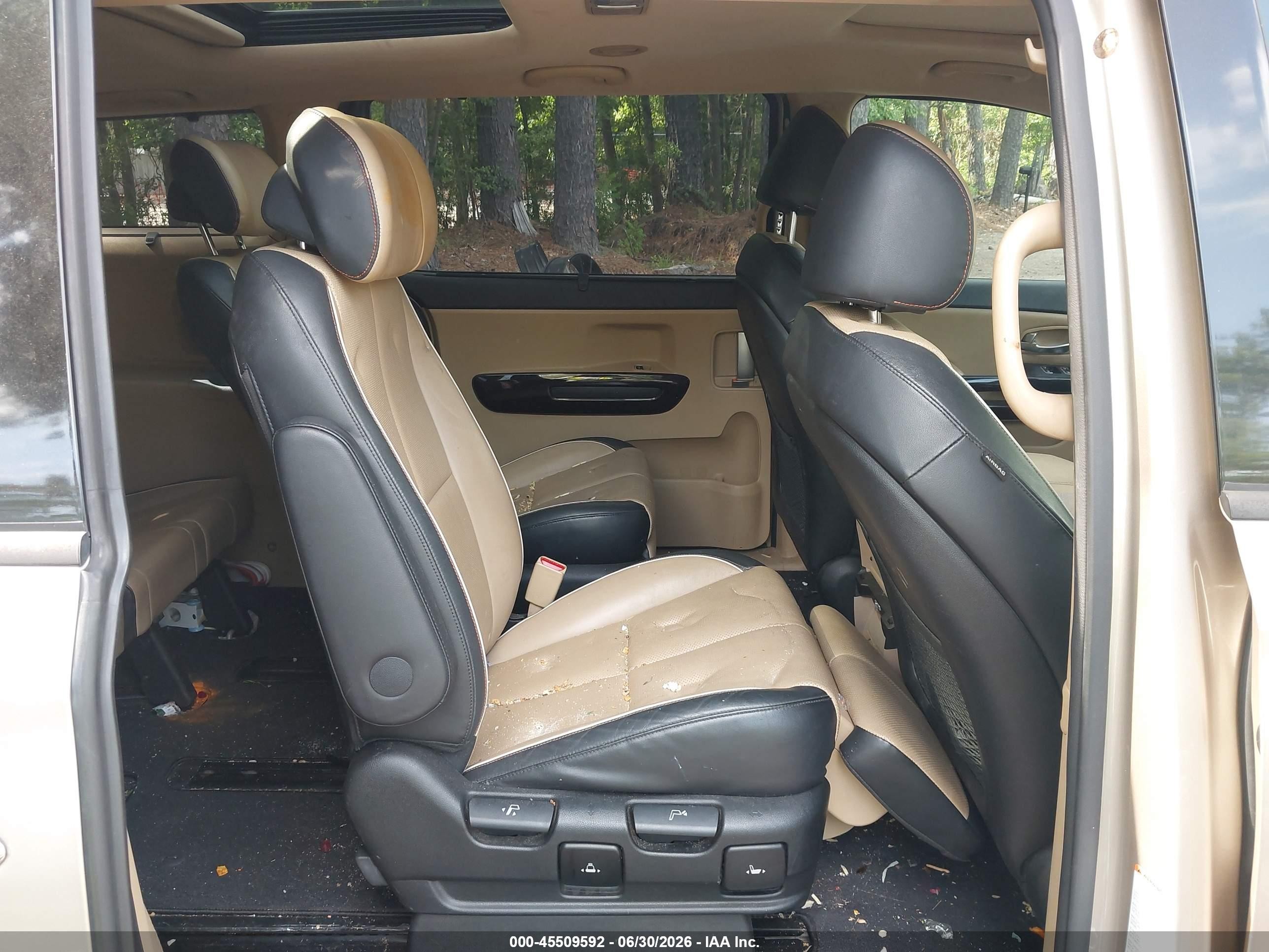 2015 Kia Sedona Sx Luxury Gold vin: KNDME5C16F6031585