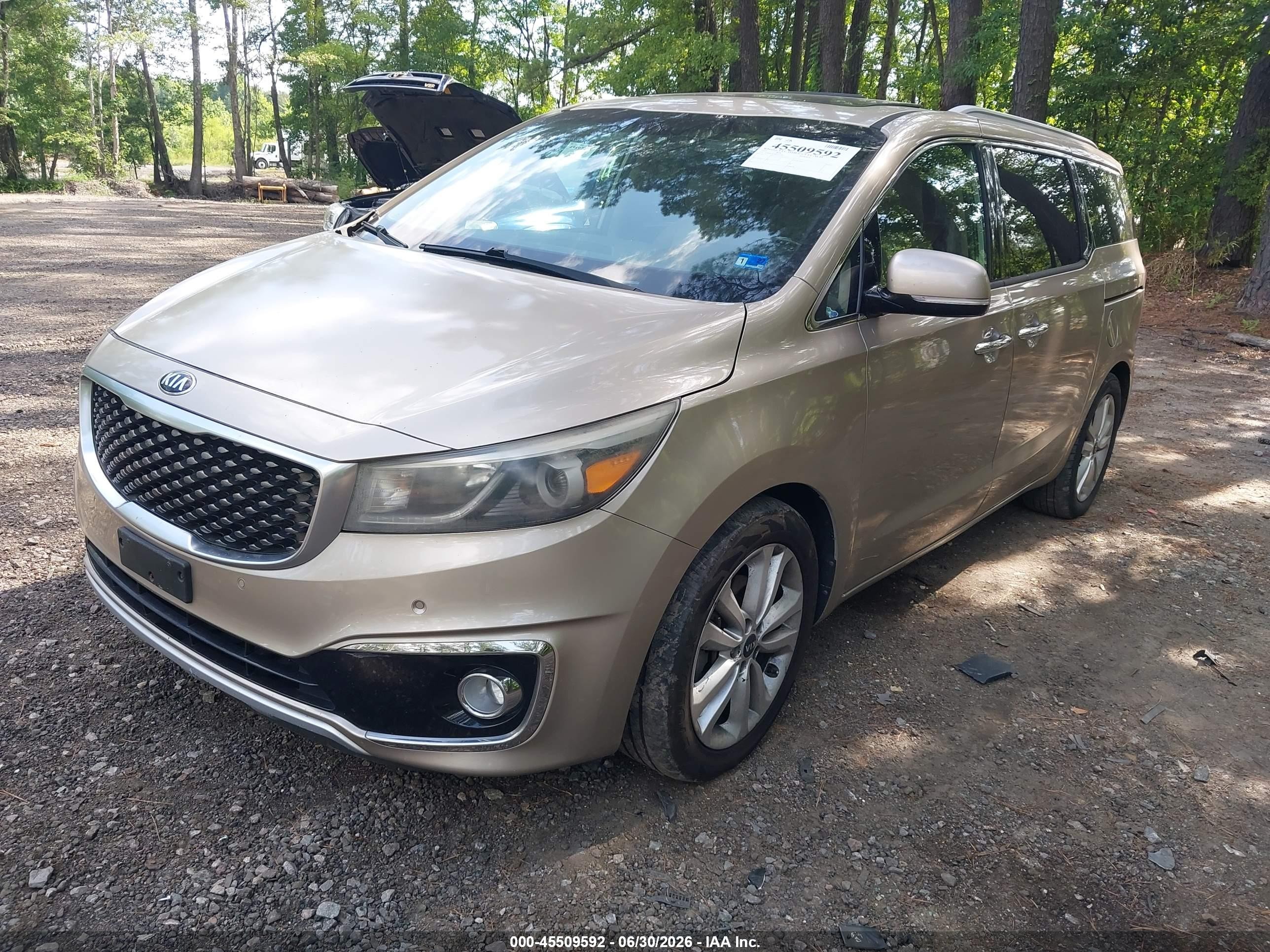 2015 Kia Sedona Sx Luxury Gold vin: KNDME5C16F6031585