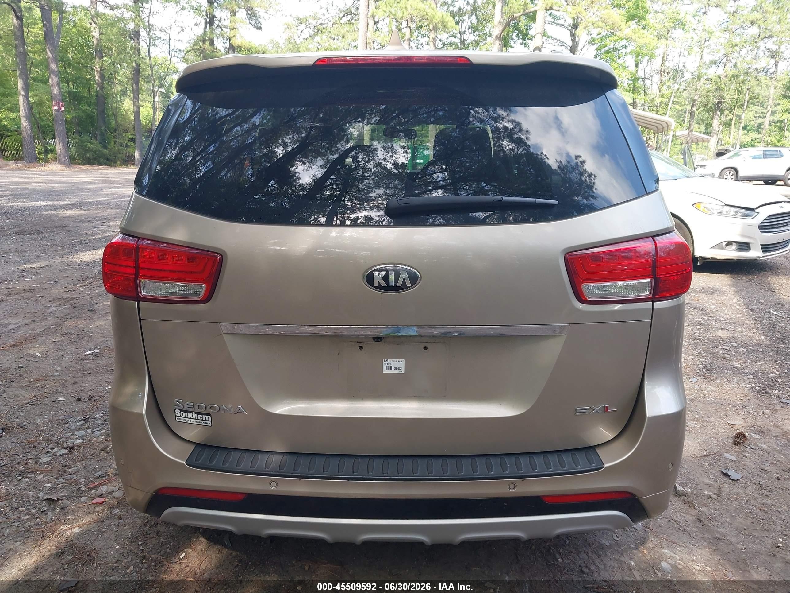 2015 Kia Sedona Sx Luxury Gold vin: KNDME5C16F6031585