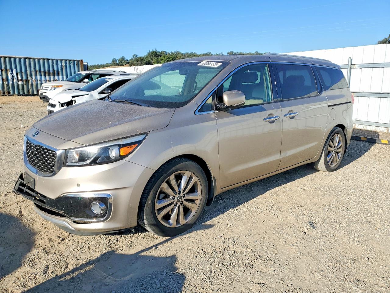 2015 Kia Sedona Sxl Tan vin: KNDME5C16F6046667