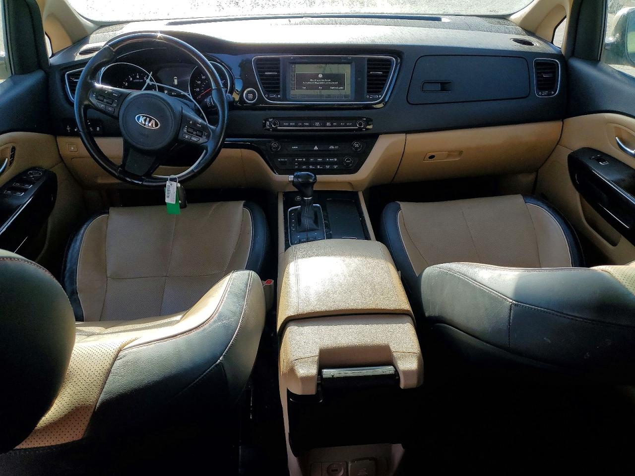 2015 Kia Sedona Sxl Tan vin: KNDME5C16F6046667