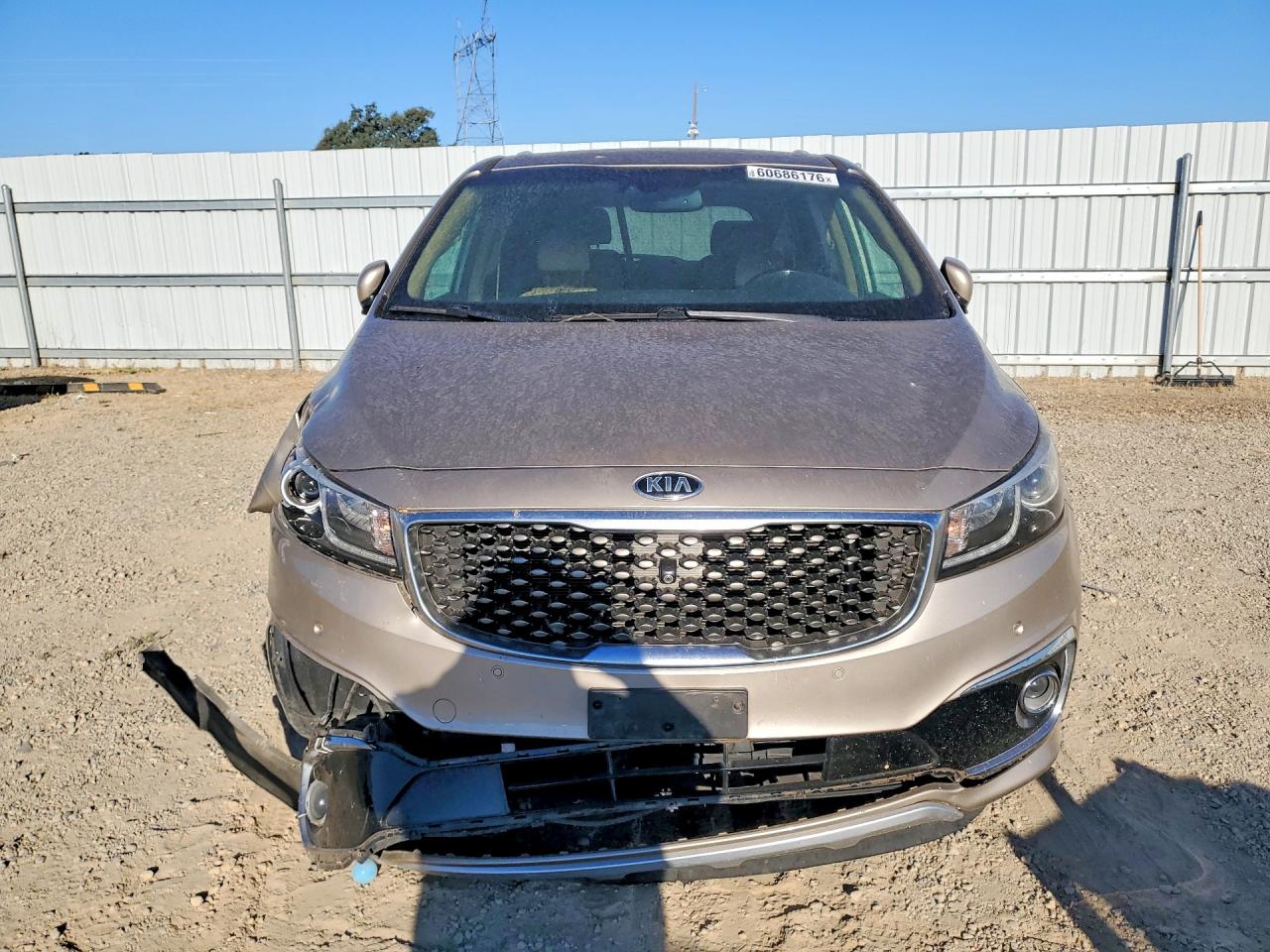 2015 Kia Sedona Sxl Tan vin: KNDME5C16F6046667