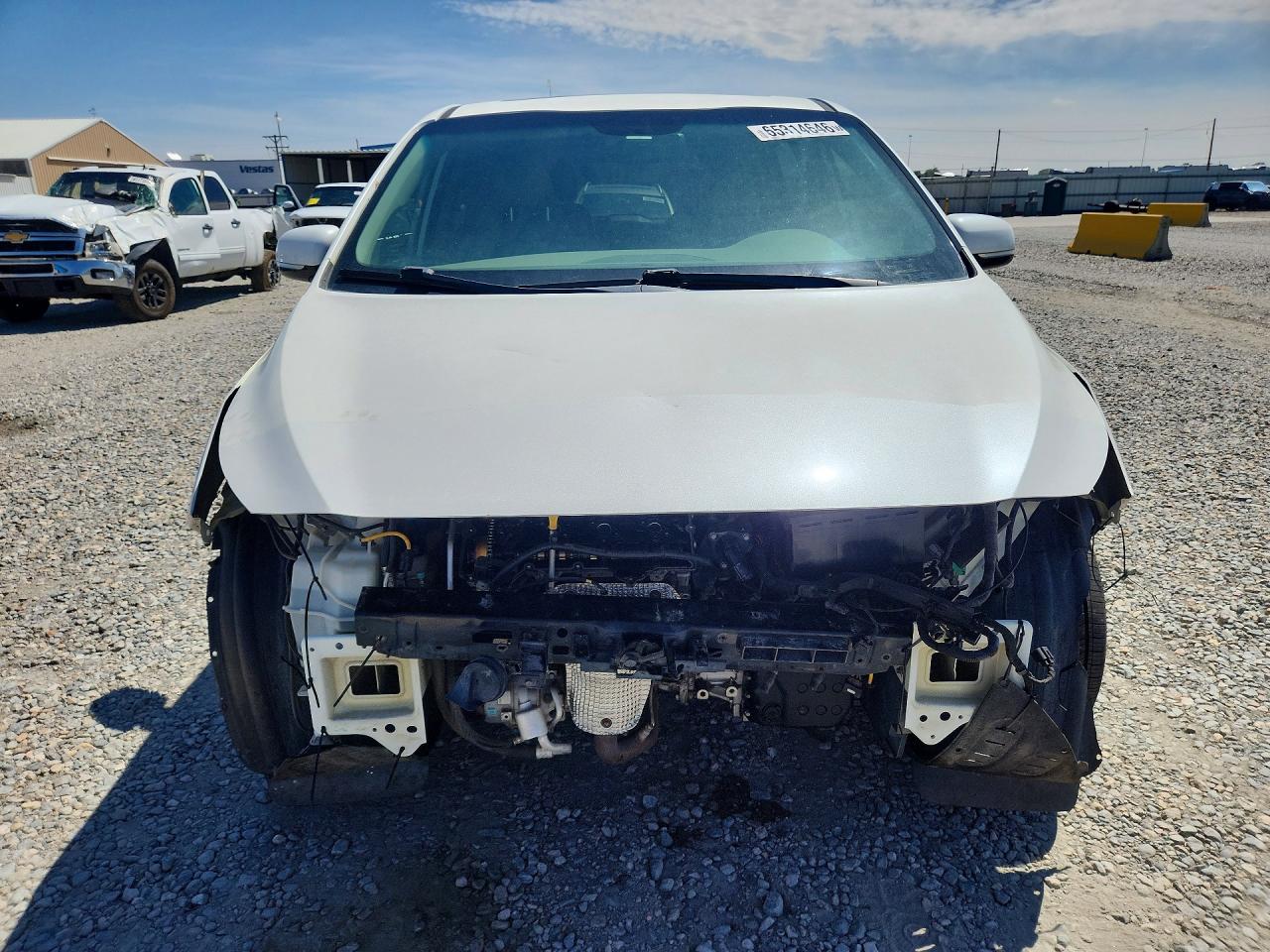 2015 Kia Sedona Sxl White vin: KNDME5C17F6033474
