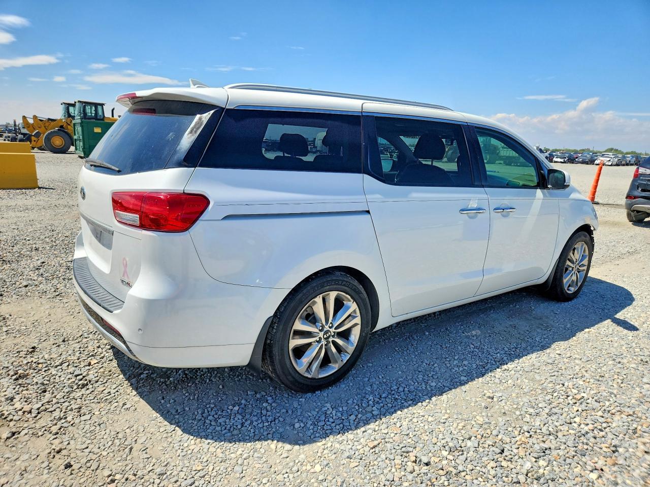 2015 Kia Sedona Sxl White vin: KNDME5C17F6033474