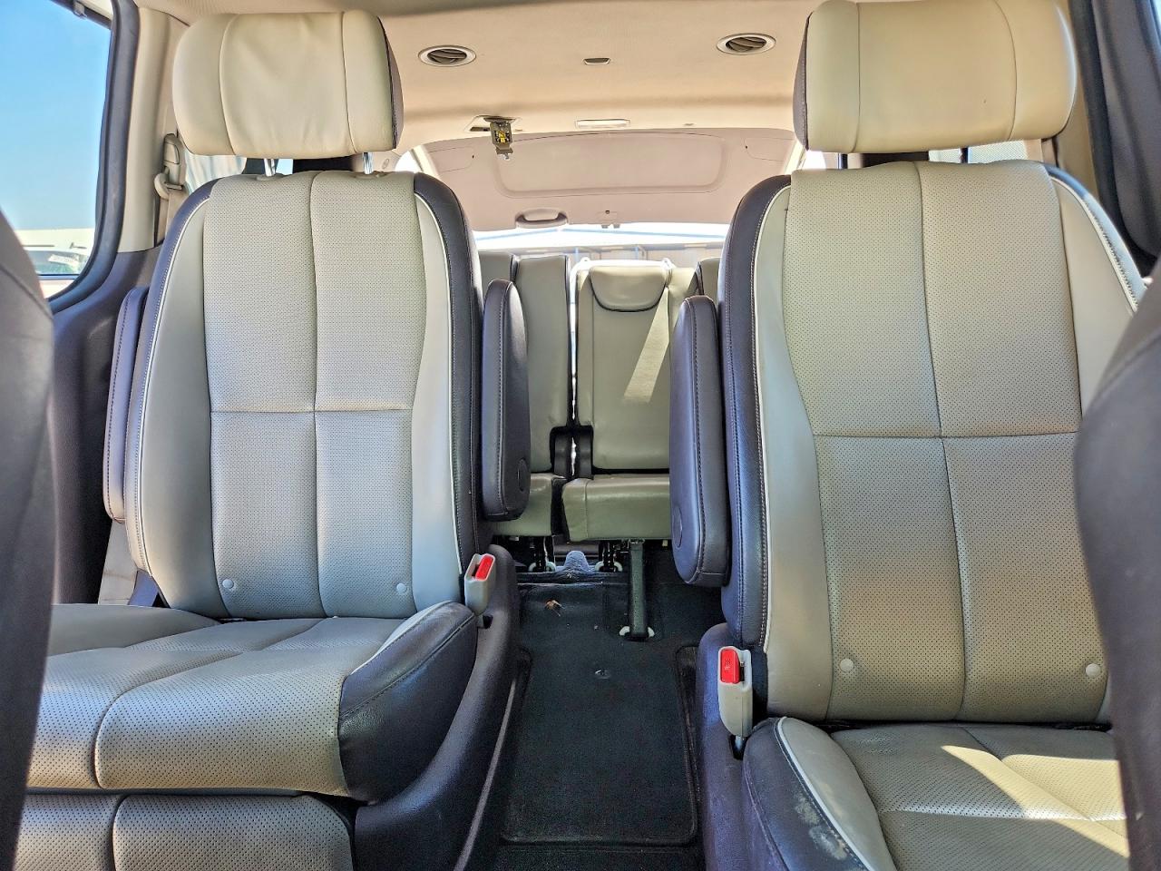 2015 Kia Sedona Sxl White vin: KNDME5C17F6033474