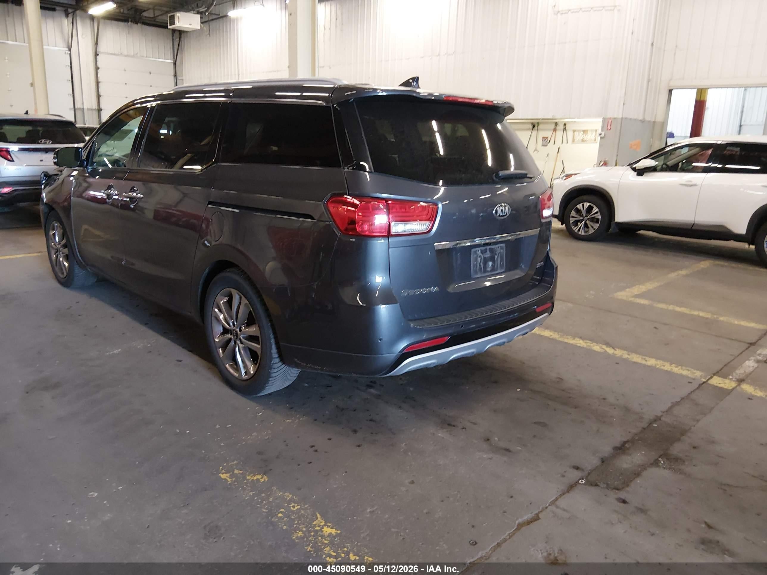 2015 Kia Sedona Sx Luxury Gray vin: KNDME5C19F6033931