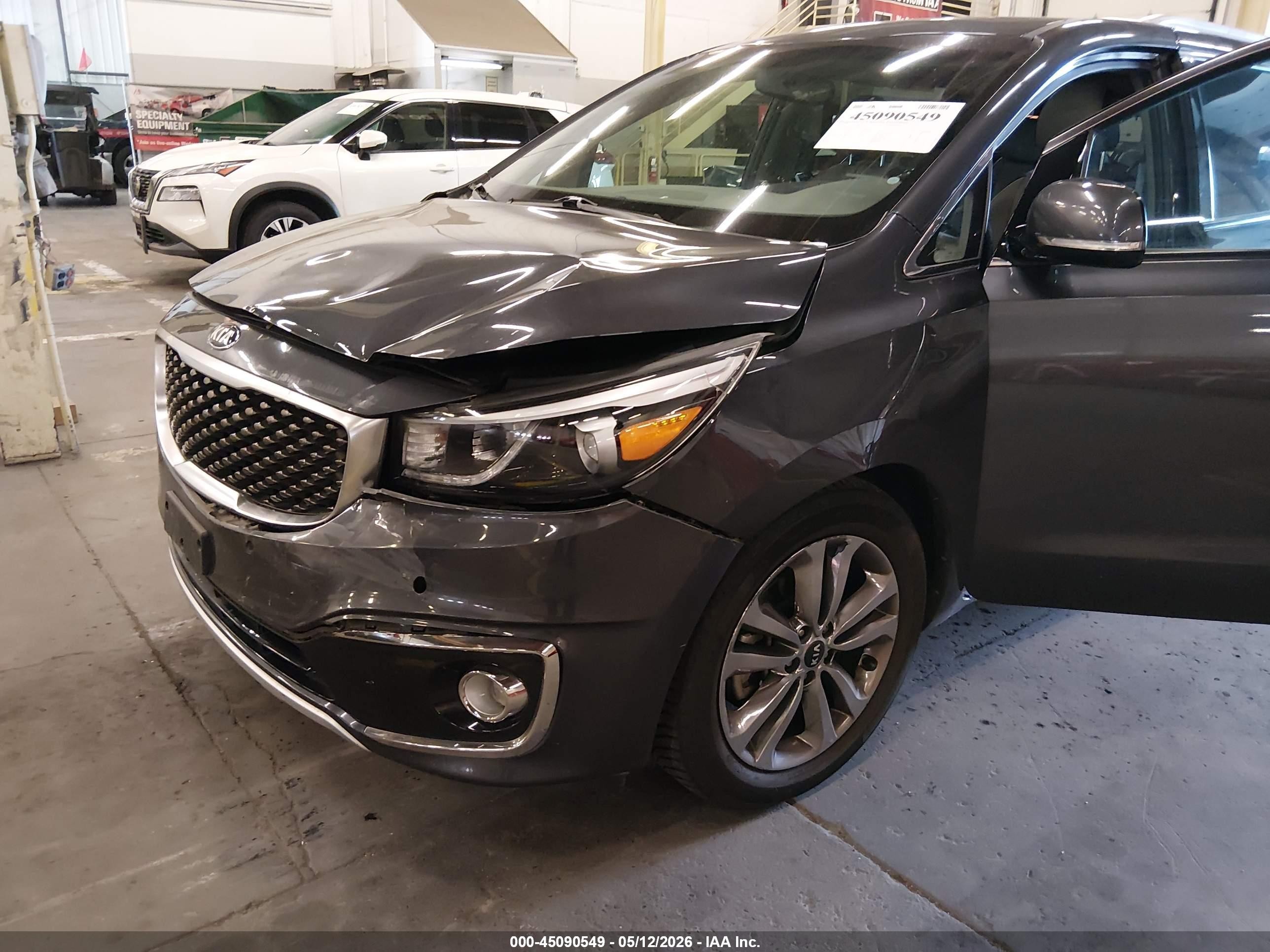 2015 Kia Sedona Sx Luxury Gray vin: KNDME5C19F6033931