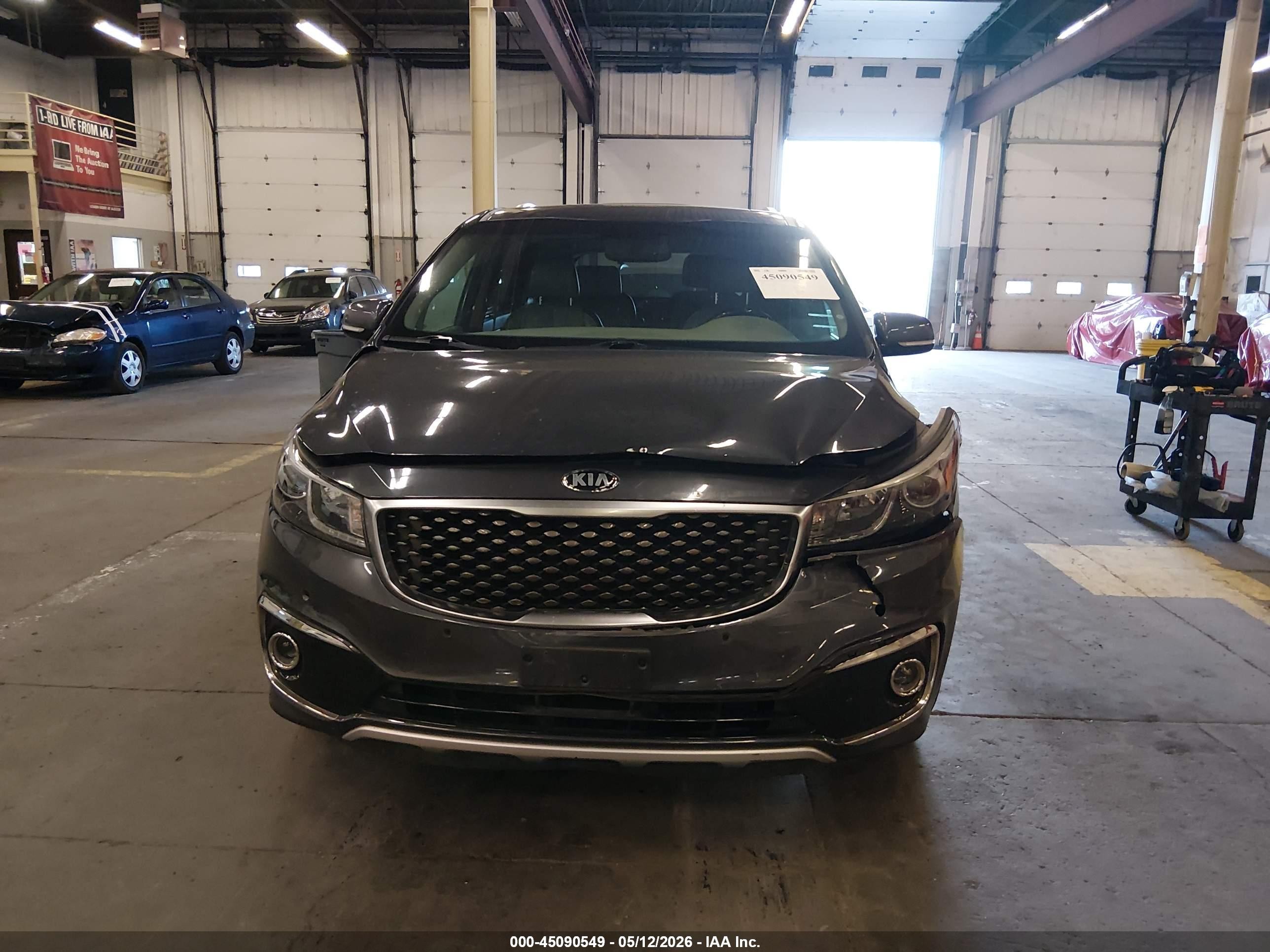 2015 Kia Sedona Sx Luxury Gray vin: KNDME5C19F6033931