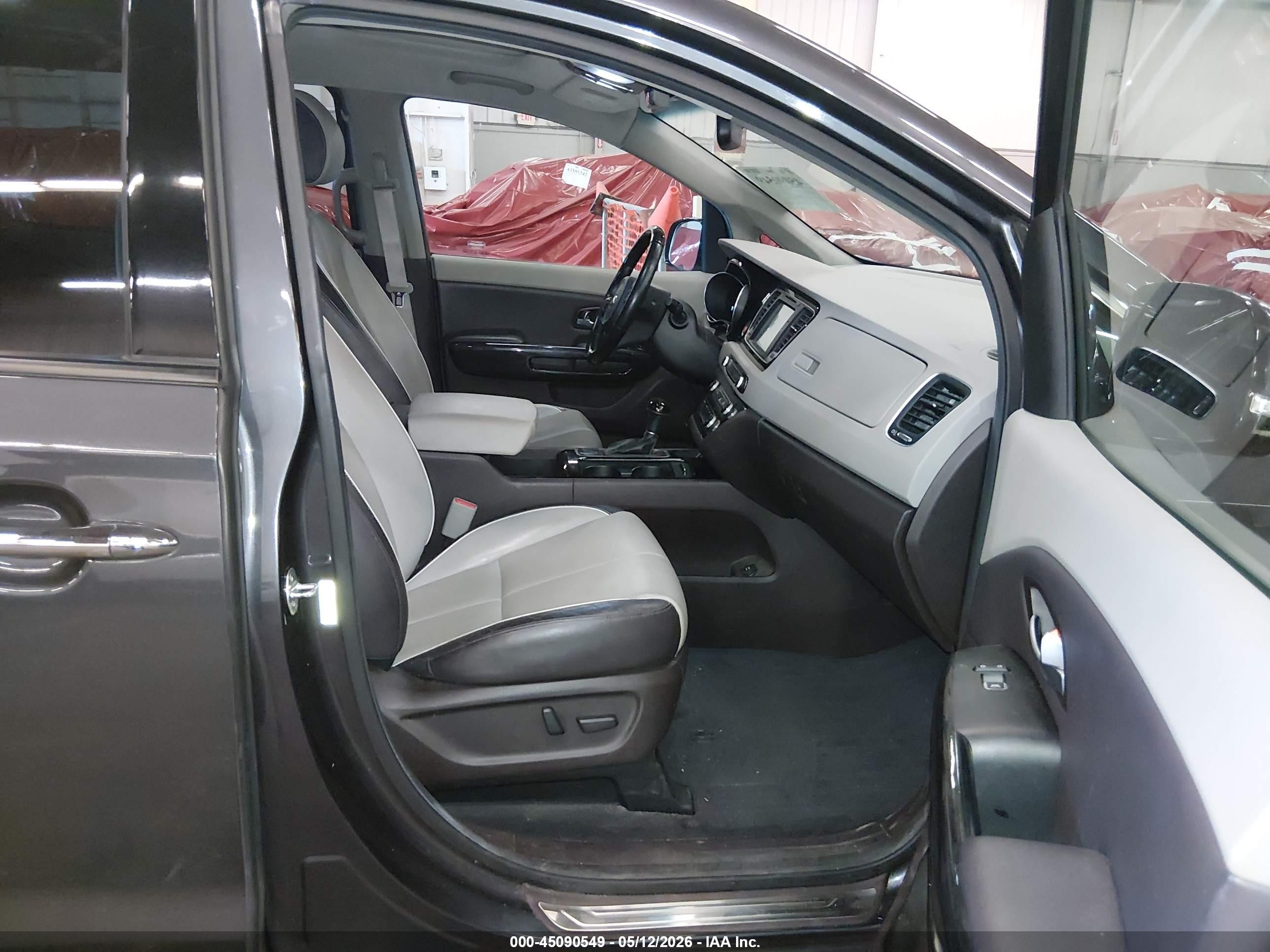 2015 Kia Sedona Sx Luxury Gray vin: KNDME5C19F6033931