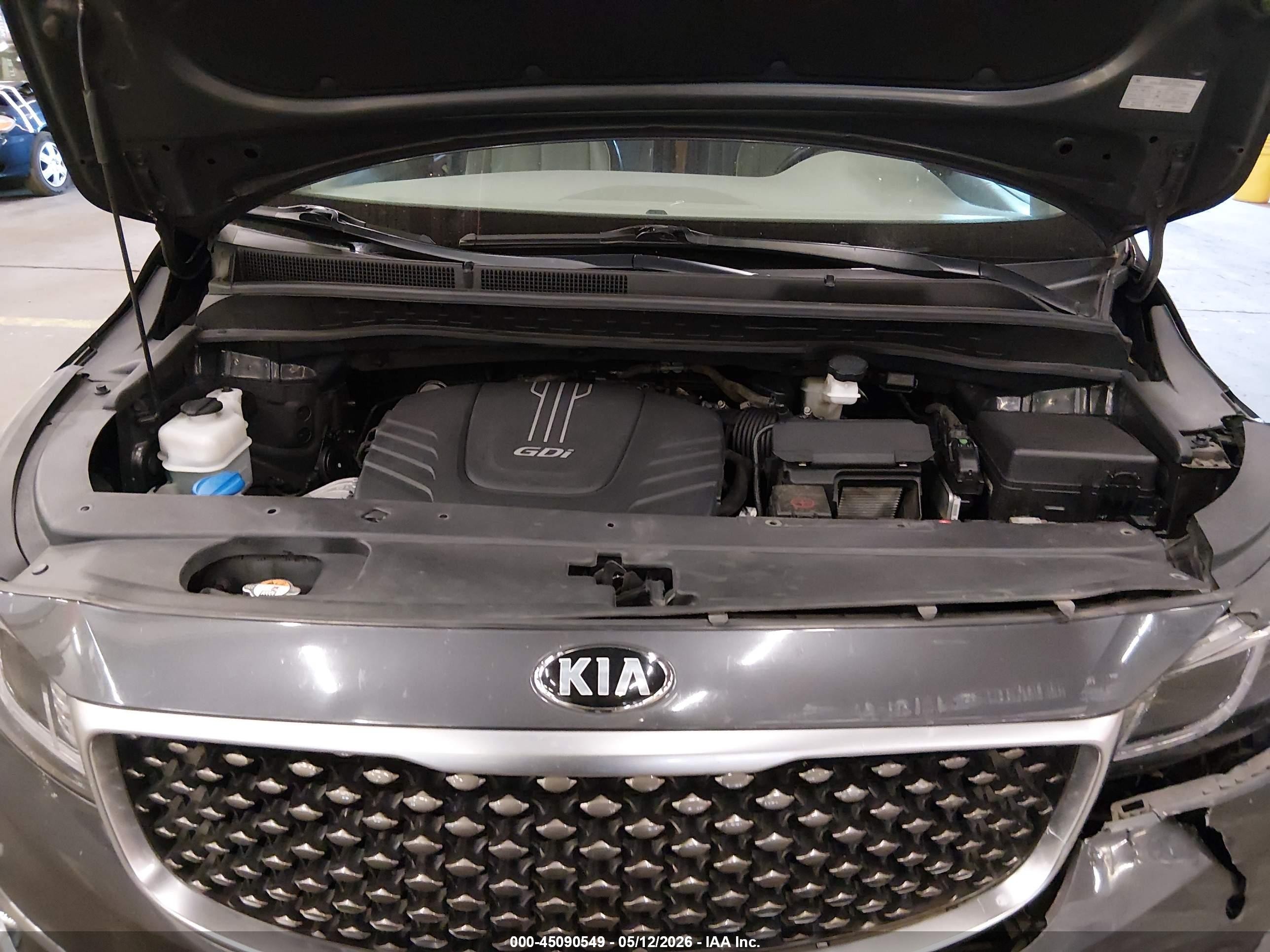2015 Kia Sedona Sx Luxury Gray vin: KNDME5C19F6033931