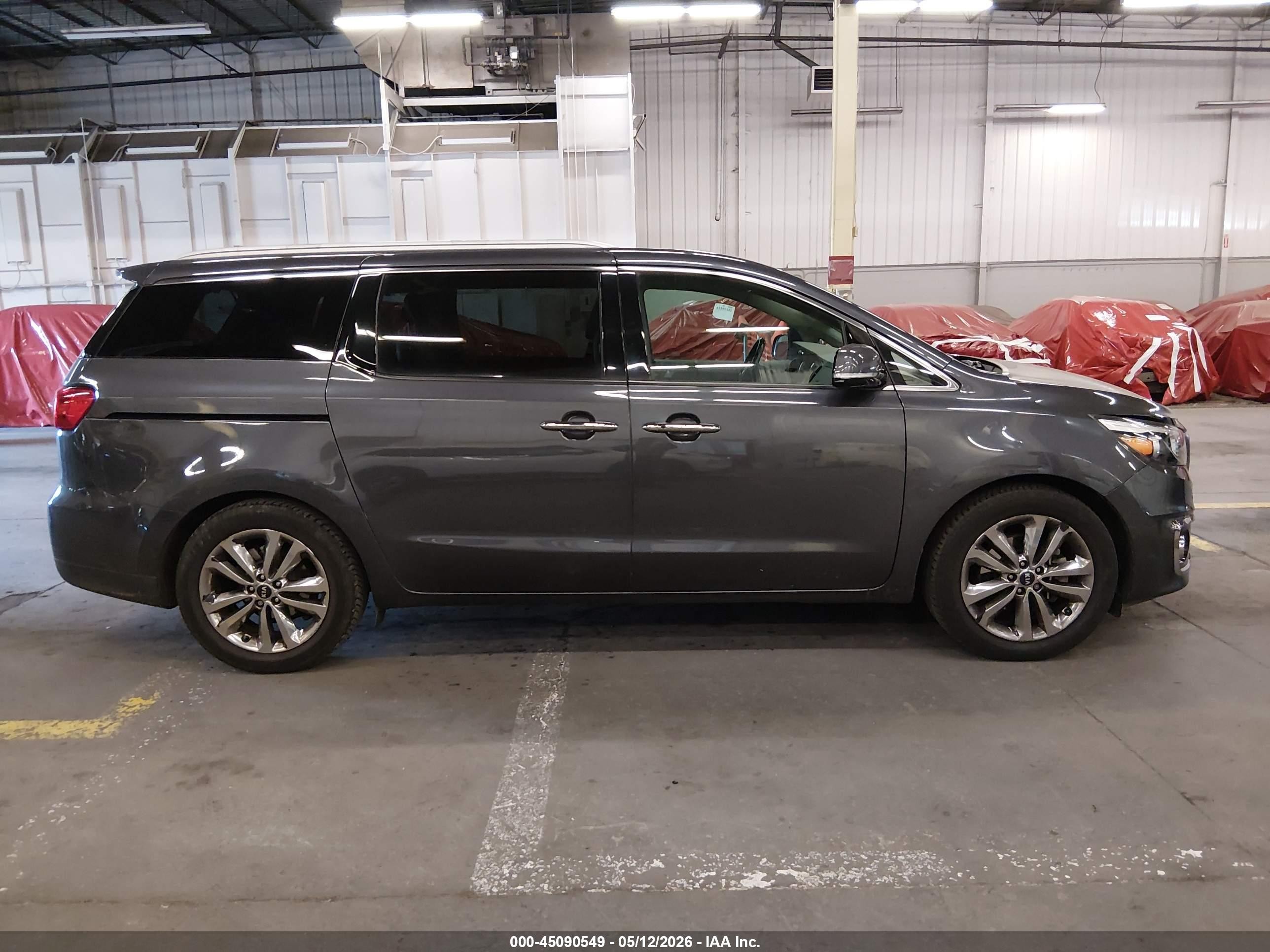 2015 Kia Sedona Sx Luxury Gray vin: KNDME5C19F6033931