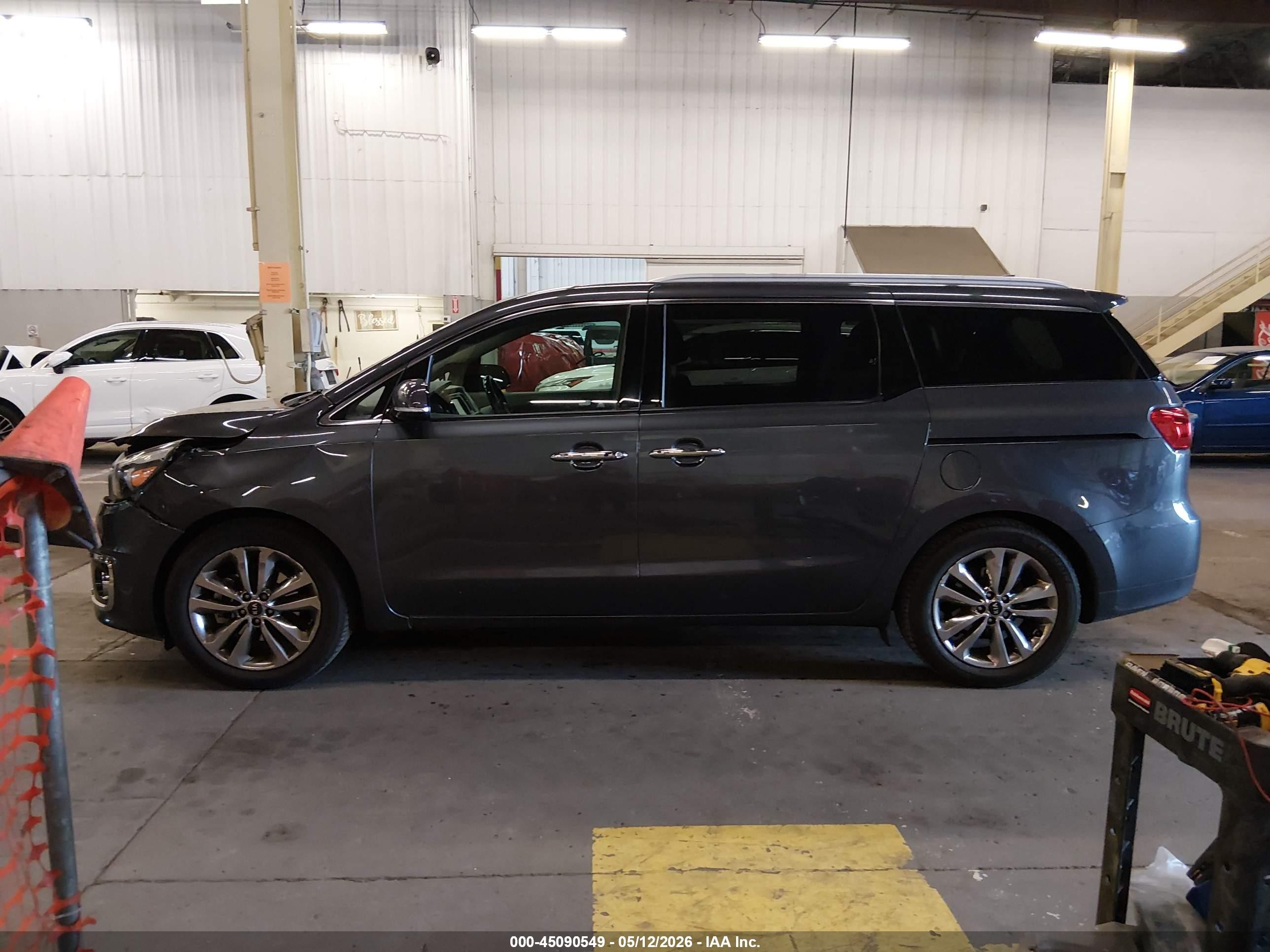 2015 Kia Sedona Sx Luxury Gray vin: KNDME5C19F6033931