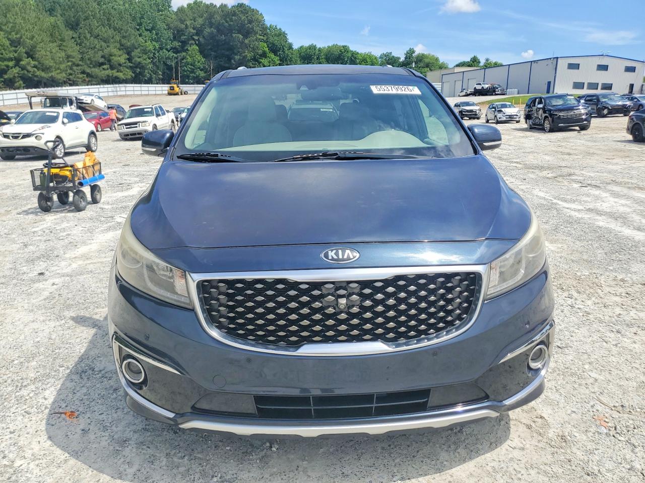 2015 Kia Sedona Sxl Gray vin: KNDME5C1XF6026700