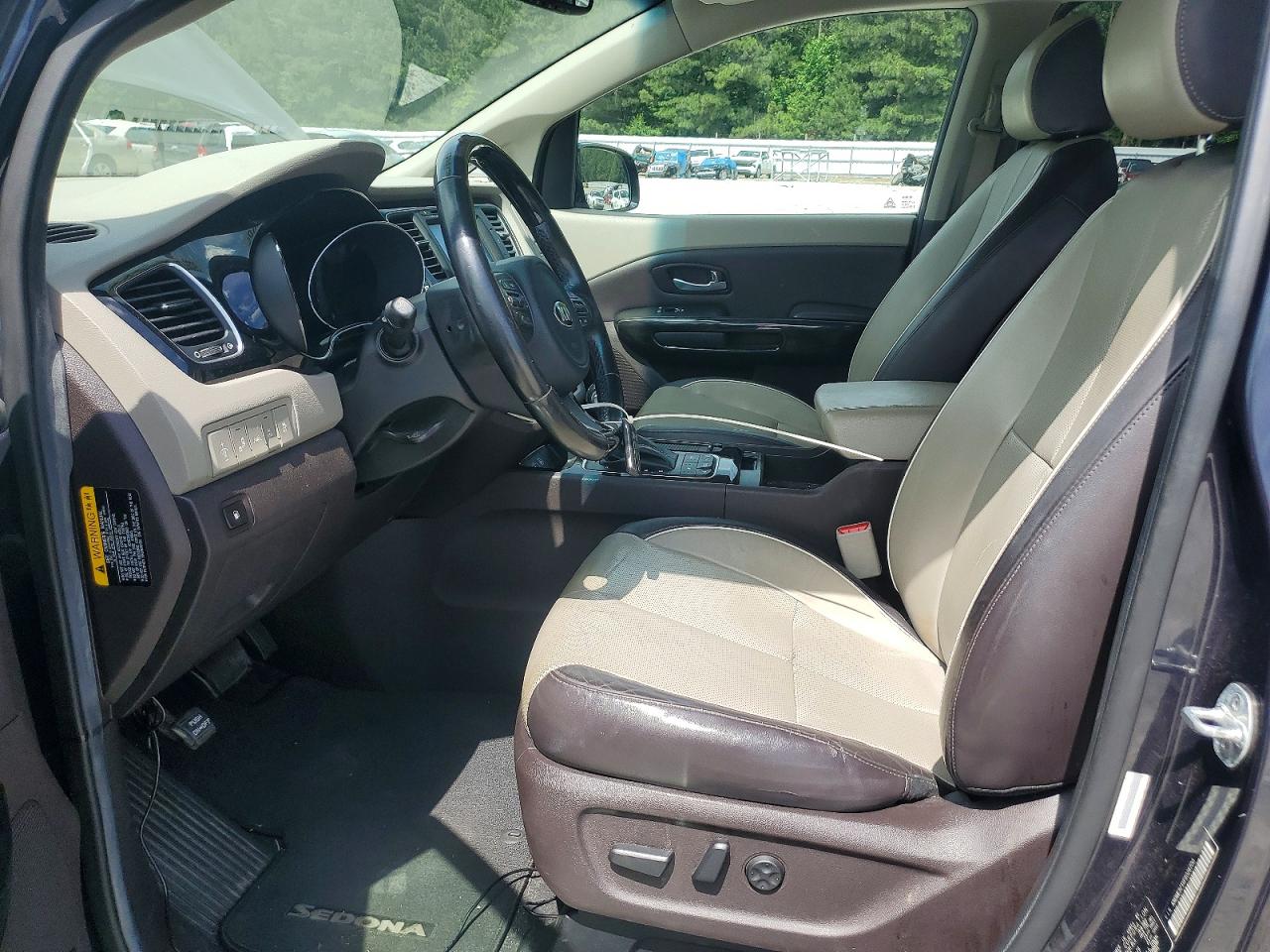 2015 Kia Sedona Sxl Gray vin: KNDME5C1XF6026700