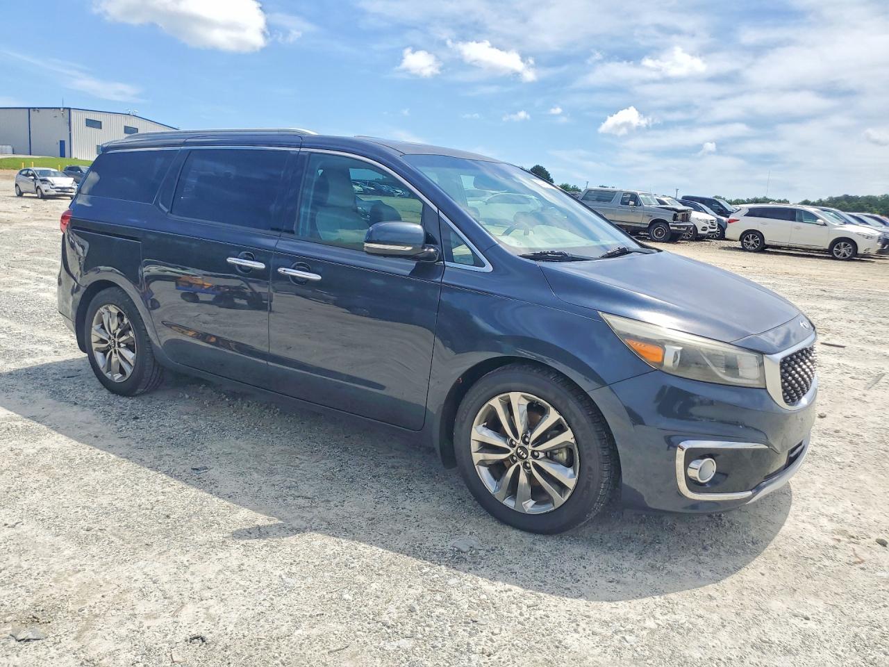 2015 Kia Sedona Sxl Gray vin: KNDME5C1XF6026700