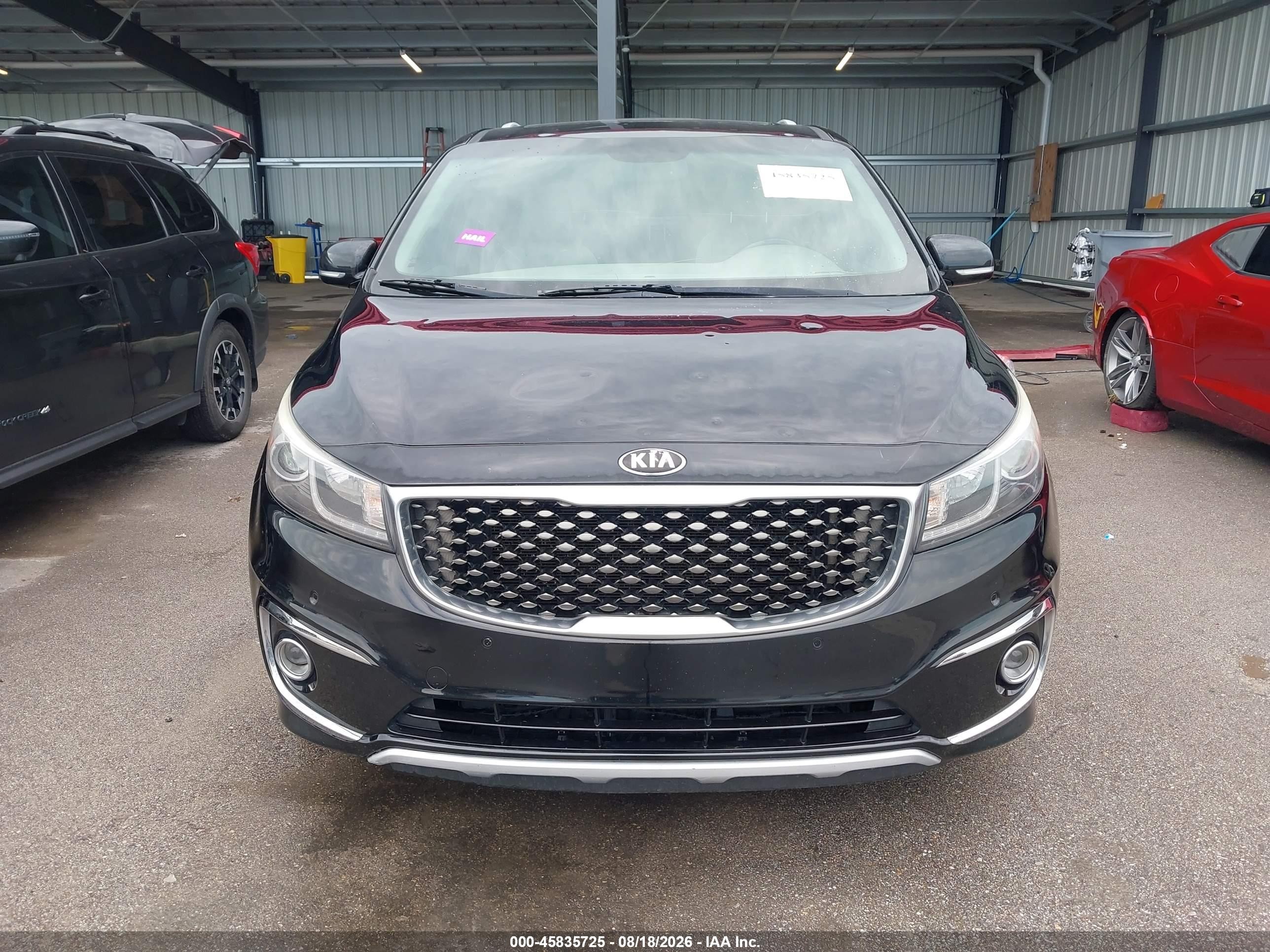 2016 Kia Sedona Sx Luxury Black vin: KNDME5C1XG6176050