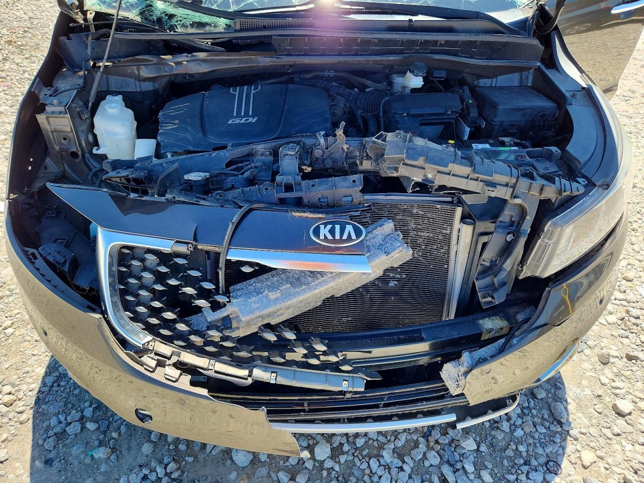 2018 Kia Sedona Sxl Gray vin: KNDME5C1XJ6350092
