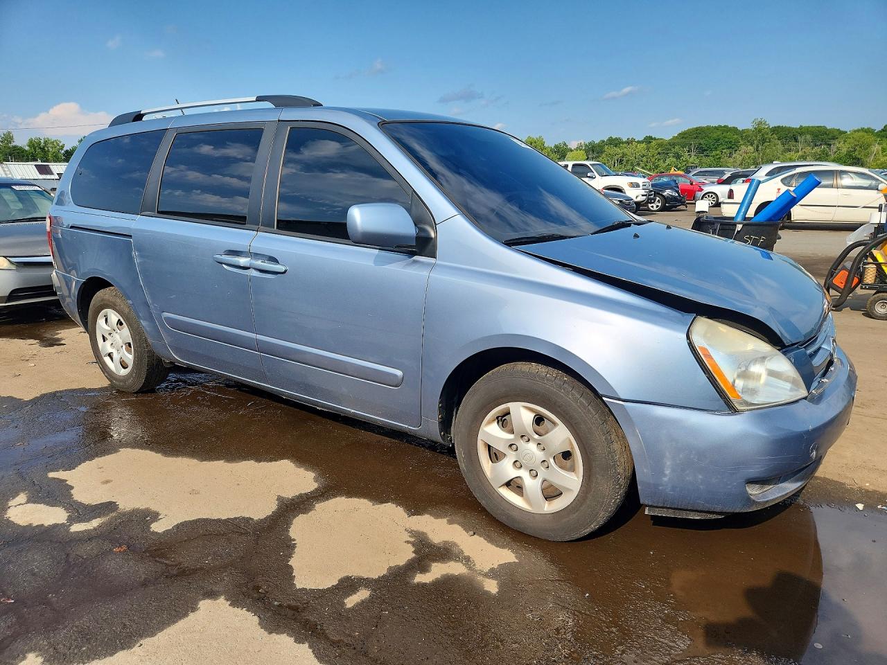 2010 Kia Sedona Lx Blue vin: KNDMG4C31A6341884