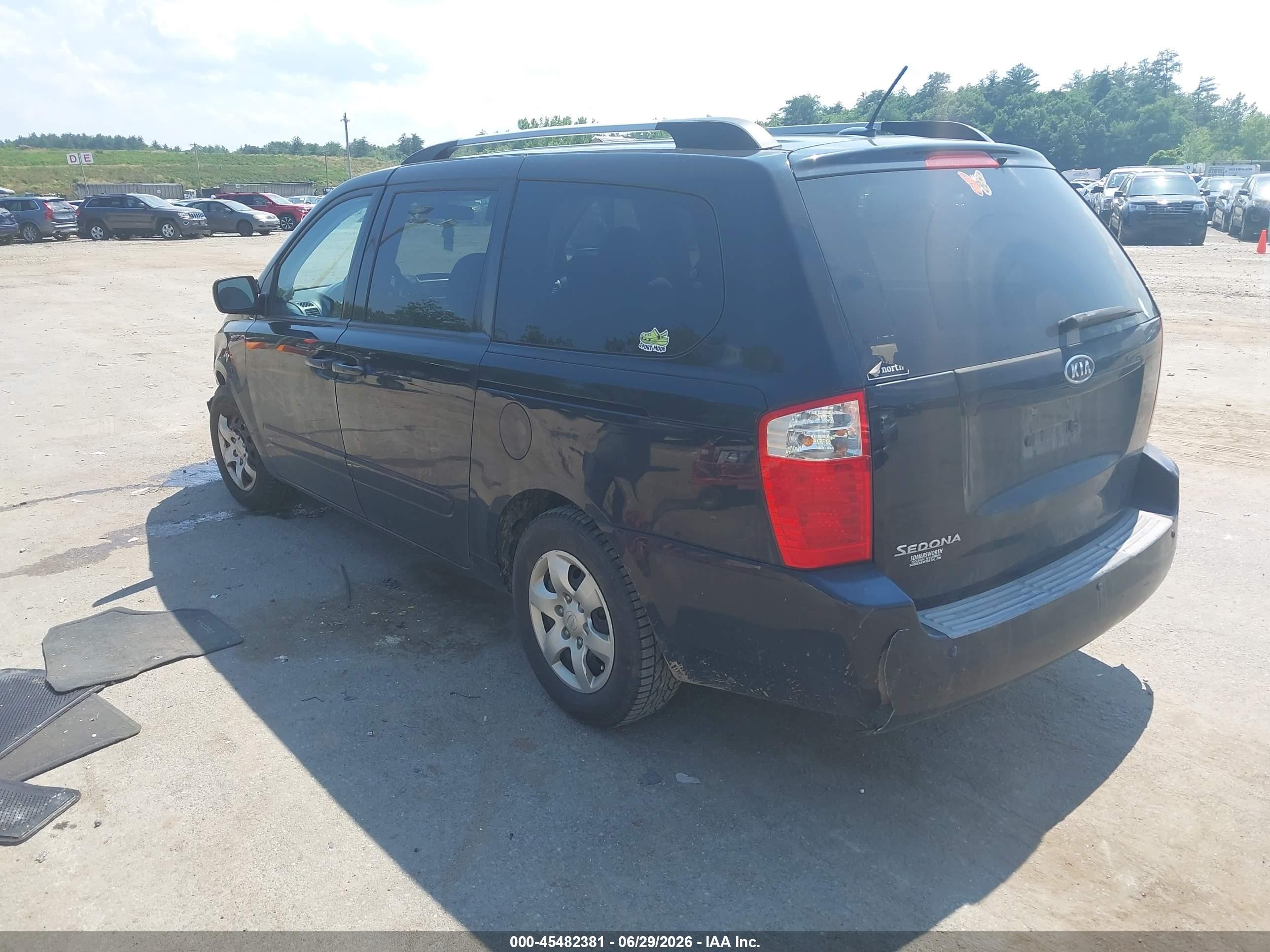 2010 Kia Sedona Lx Черный vin: KNDMG4C33A6347590
