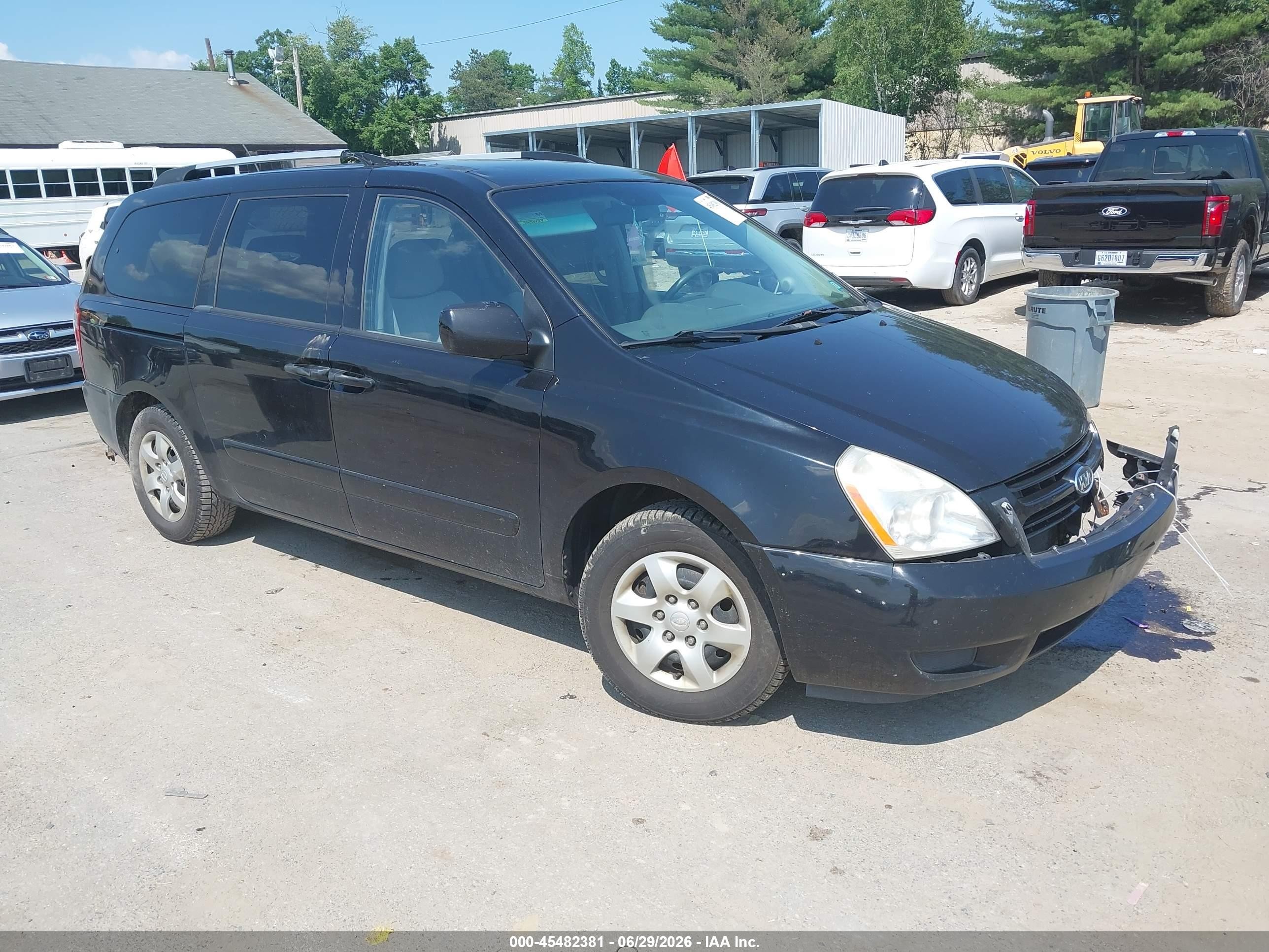 2010 Kia Sedona Lx Black vin: KNDMG4C33A6347590