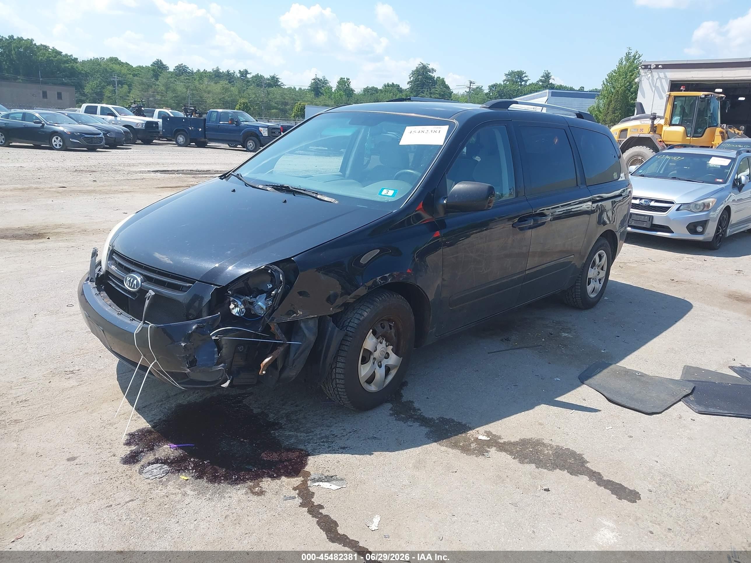 2010 Kia Sedona Lx Черный vin: KNDMG4C33A6347590