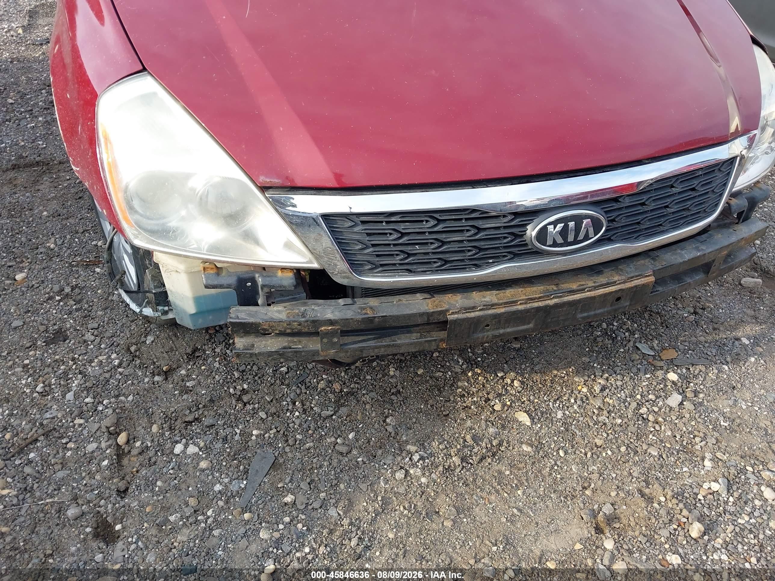 2010 Kia Sedona Lx Red vin: KNDMG4C34A6333732