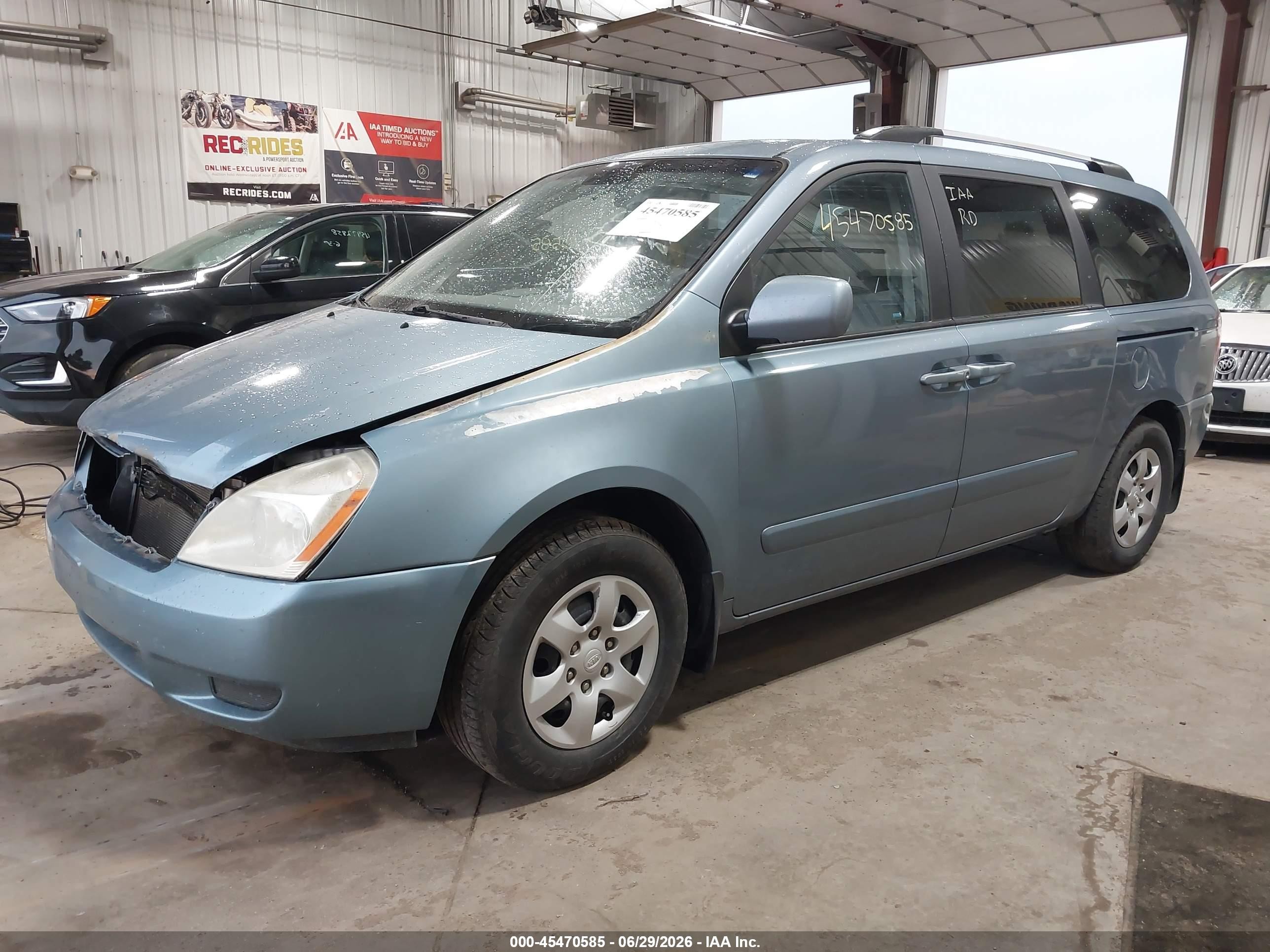 2010 Kia Sedona Lx Blue vin: KNDMG4C35A6348689