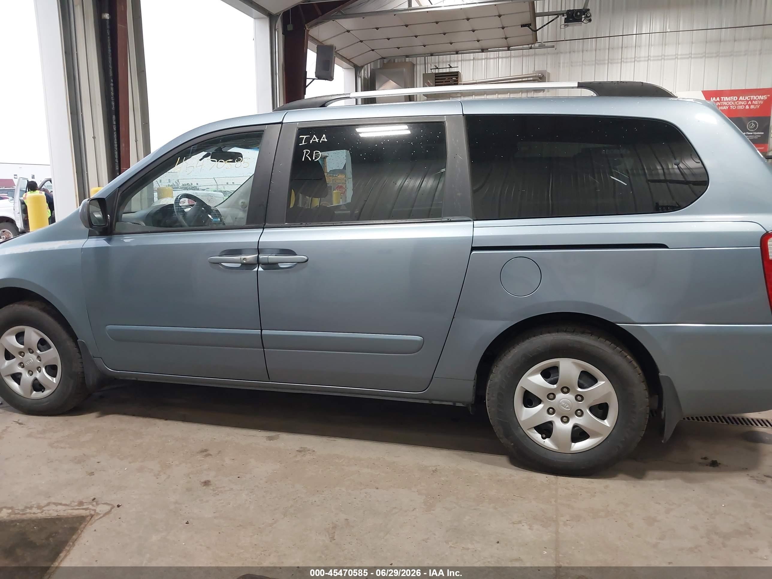2010 Kia Sedona Lx Blue vin: KNDMG4C35A6348689