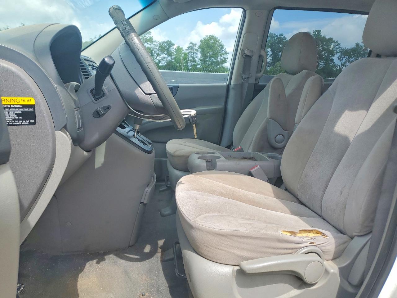 2010 Kia Sedona Lx White vin: KNDMG4C36A6347003