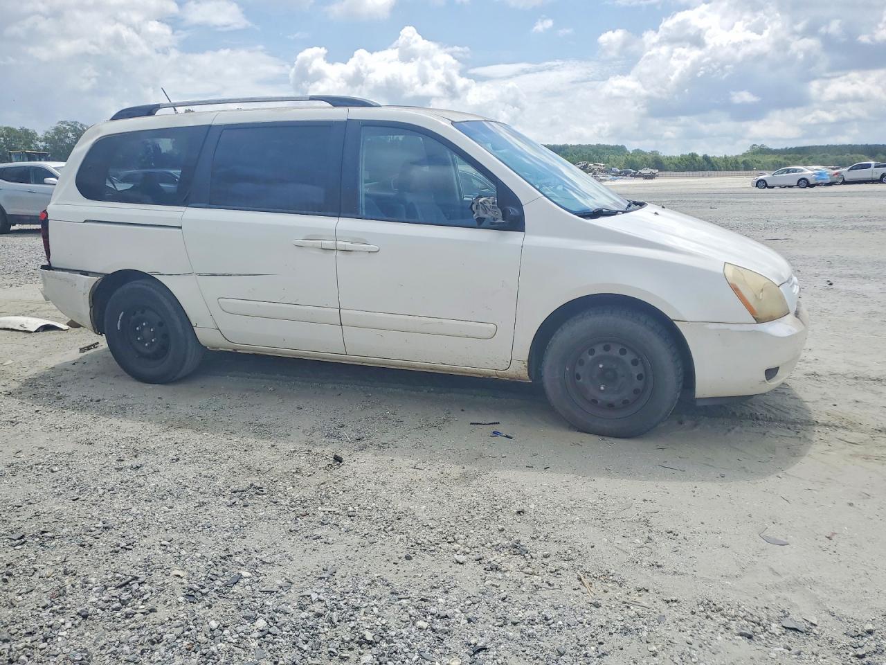 2010 Kia Sedona Lx White vin: KNDMG4C36A6347003