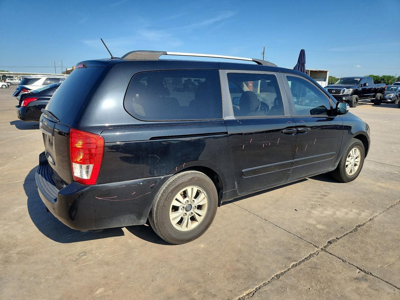 2012 Kia Sedona Lx Black vin: KNDMG4C70C6499221