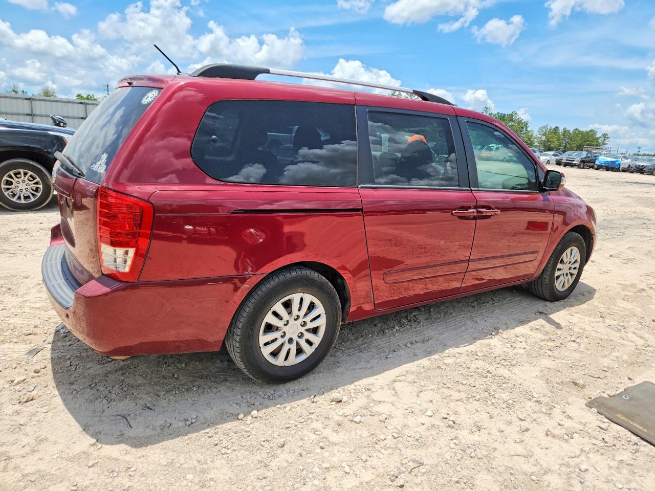2012 Kia Sedona Ex 4d Wagon Burgundy vin: KNDMG4C71C6439304