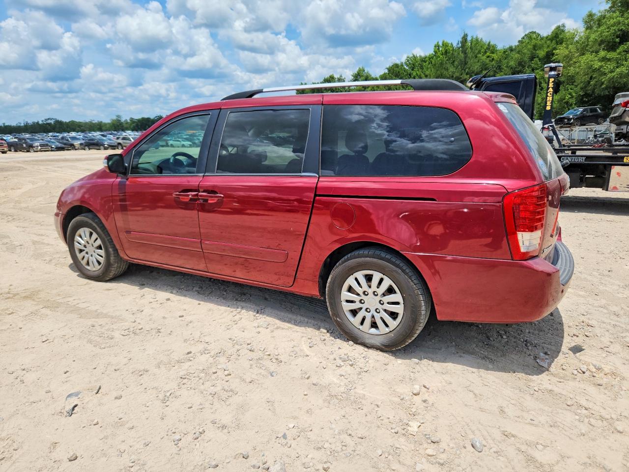 2012 Kia Sedona Ex 4d Wagon Burgundy vin: KNDMG4C71C6439304
