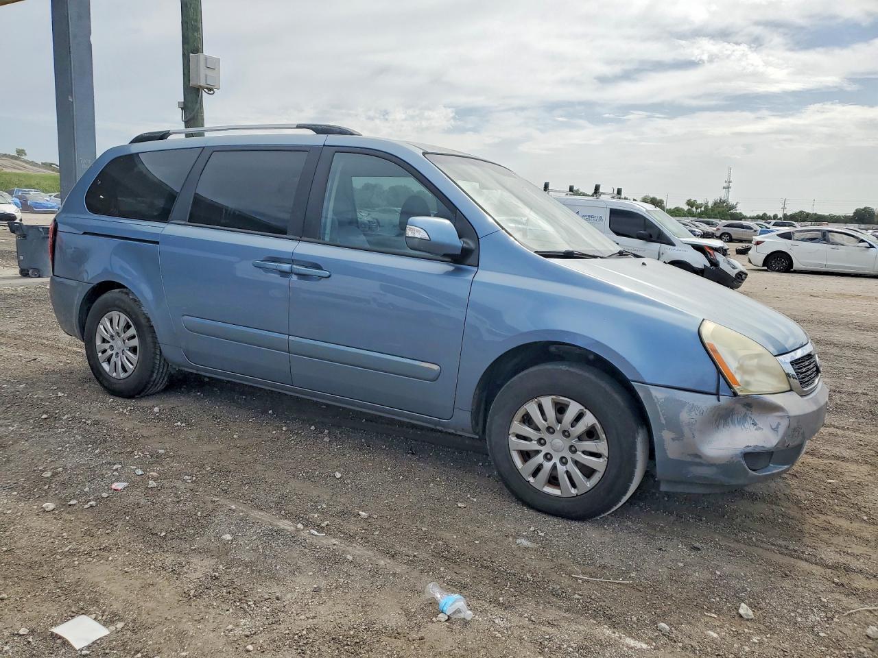 2012 Kia Sedona Lx Blue vin: KNDMG4C72C6476202