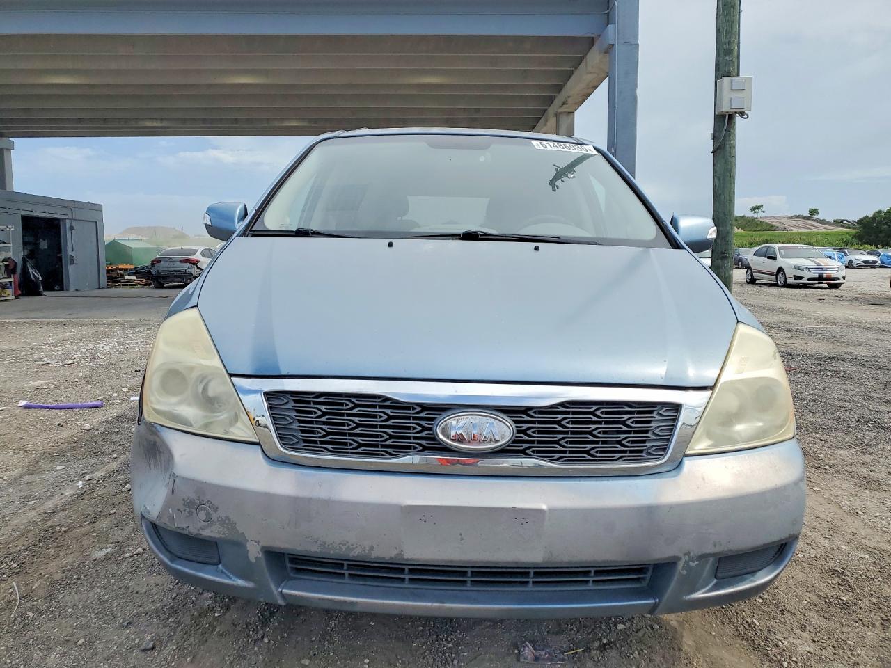 2012 Kia Sedona Lx Blue vin: KNDMG4C72C6476202
