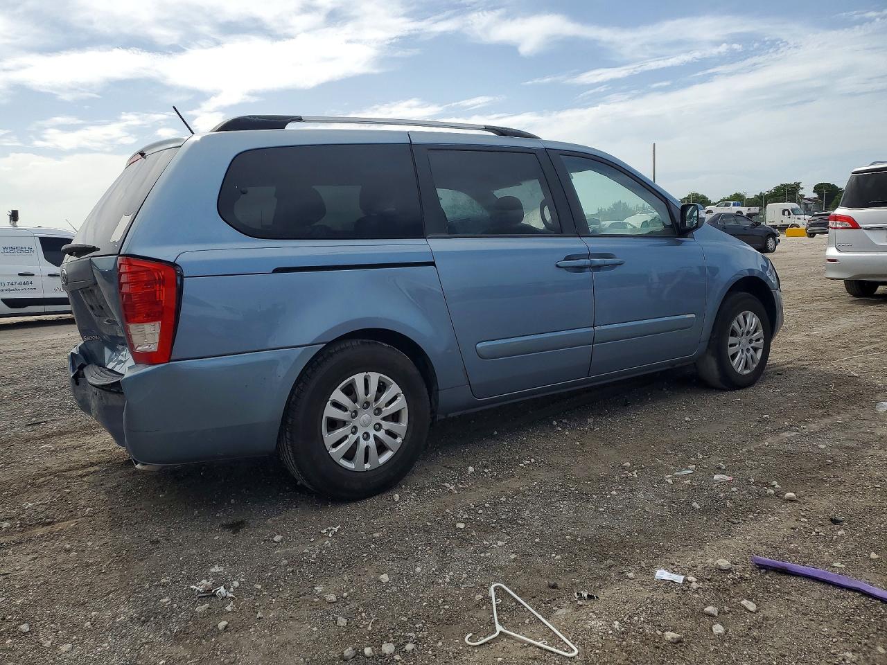 2012 Kia Sedona Lx Blue vin: KNDMG4C72C6476202