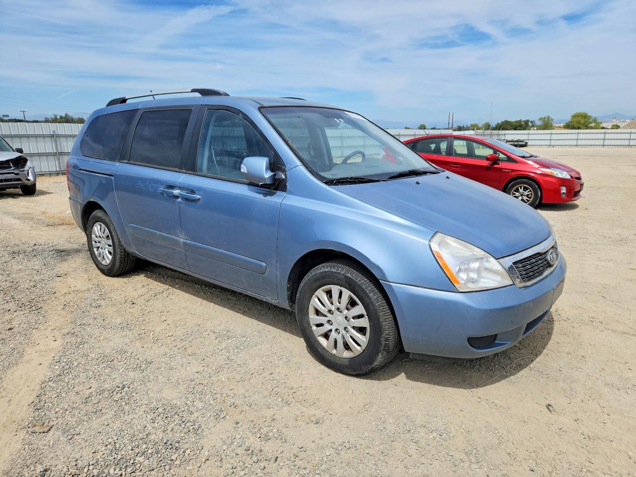 2012 Kia Sedona Lx Синий vin: KNDMG4C72C6481125