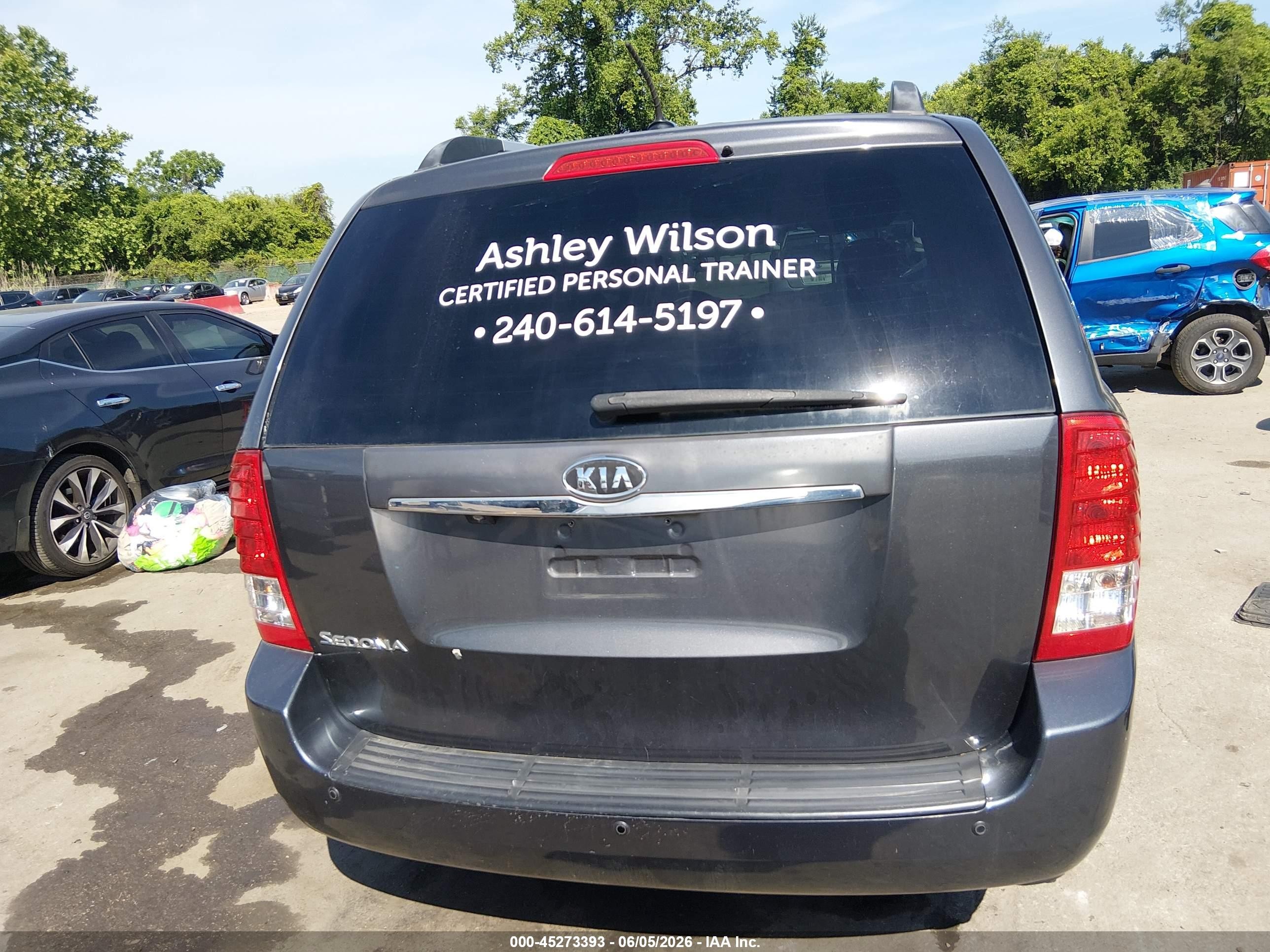 2012 Kia Sedona Lx Blue vin: KNDMG4C73C6499312