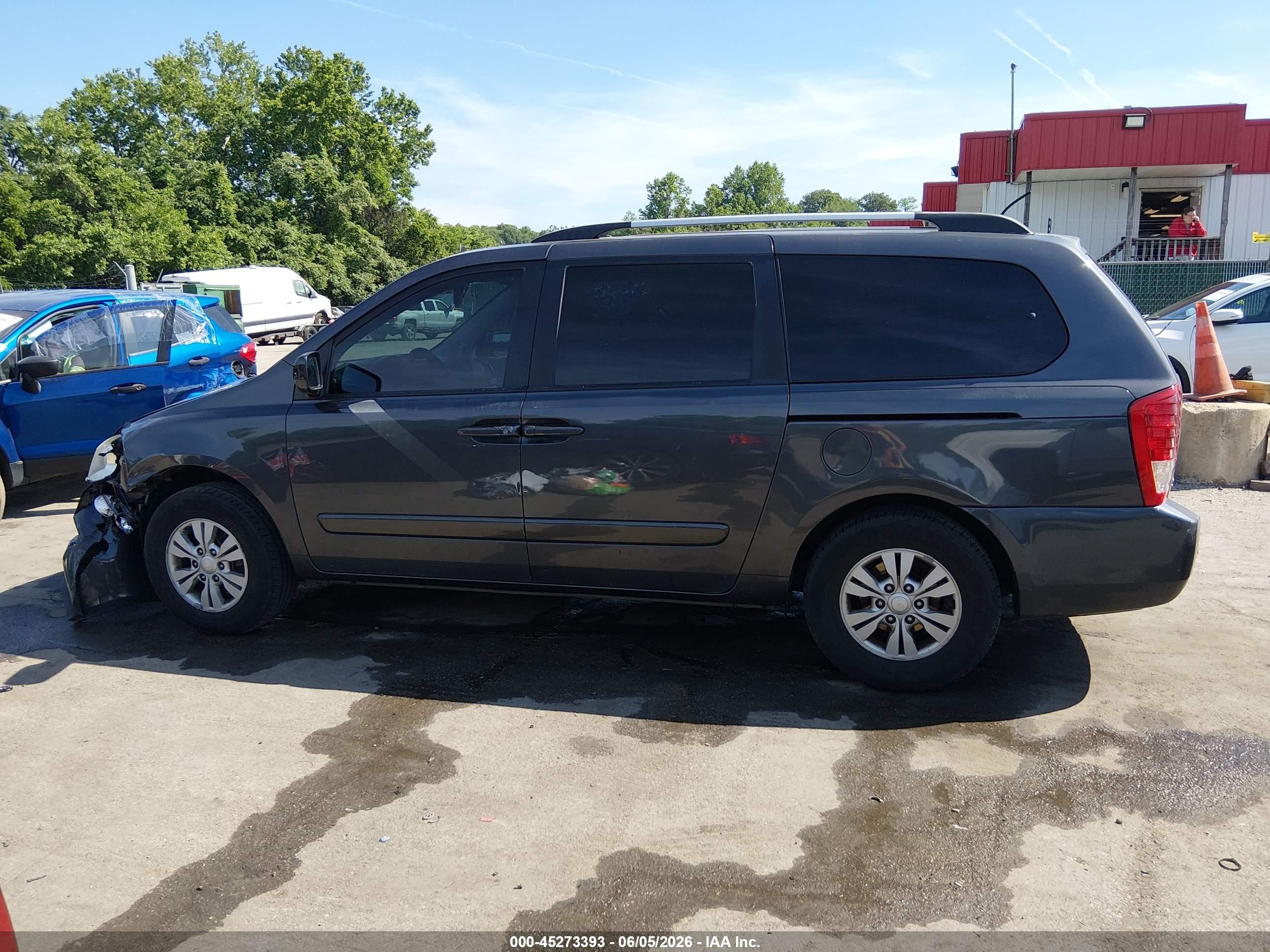 2012 Kia Sedona Lx Blue vin: KNDMG4C73C6499312