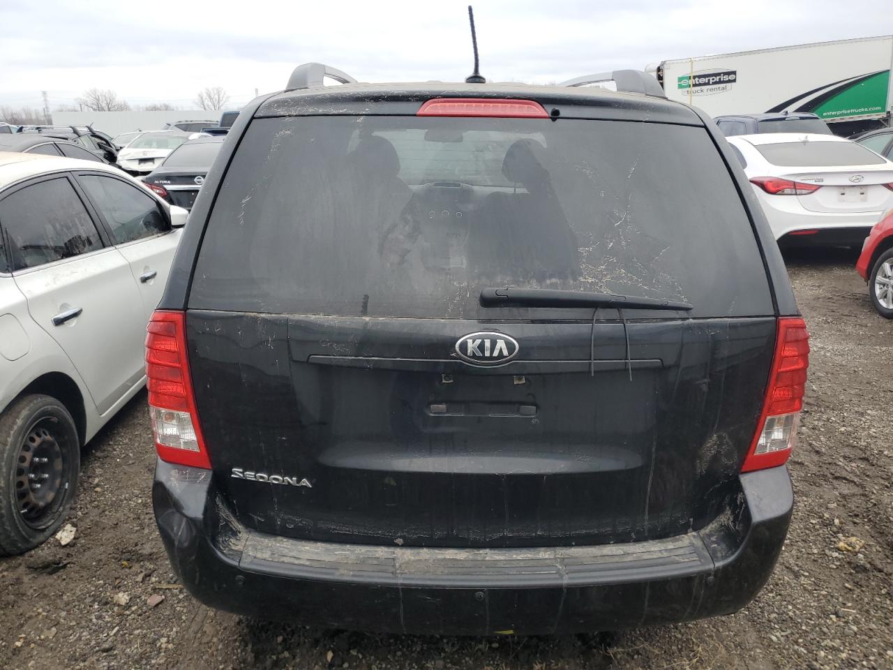 2014 Kia Sedona Lx Black vin: KNDMG4C73E6587201