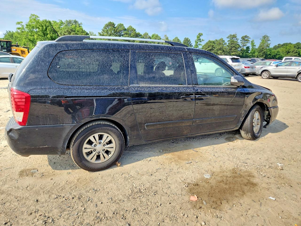 2012 Kia Sedona Lx Black vin: KNDMG4C74C6437739
