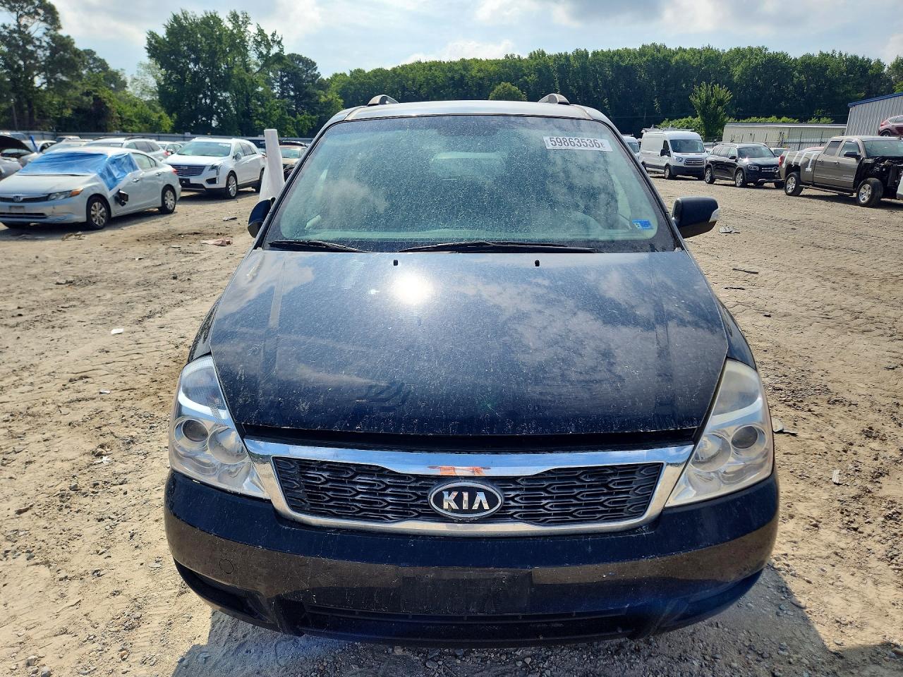 2012 Kia Sedona Lx Black vin: KNDMG4C74C6437739